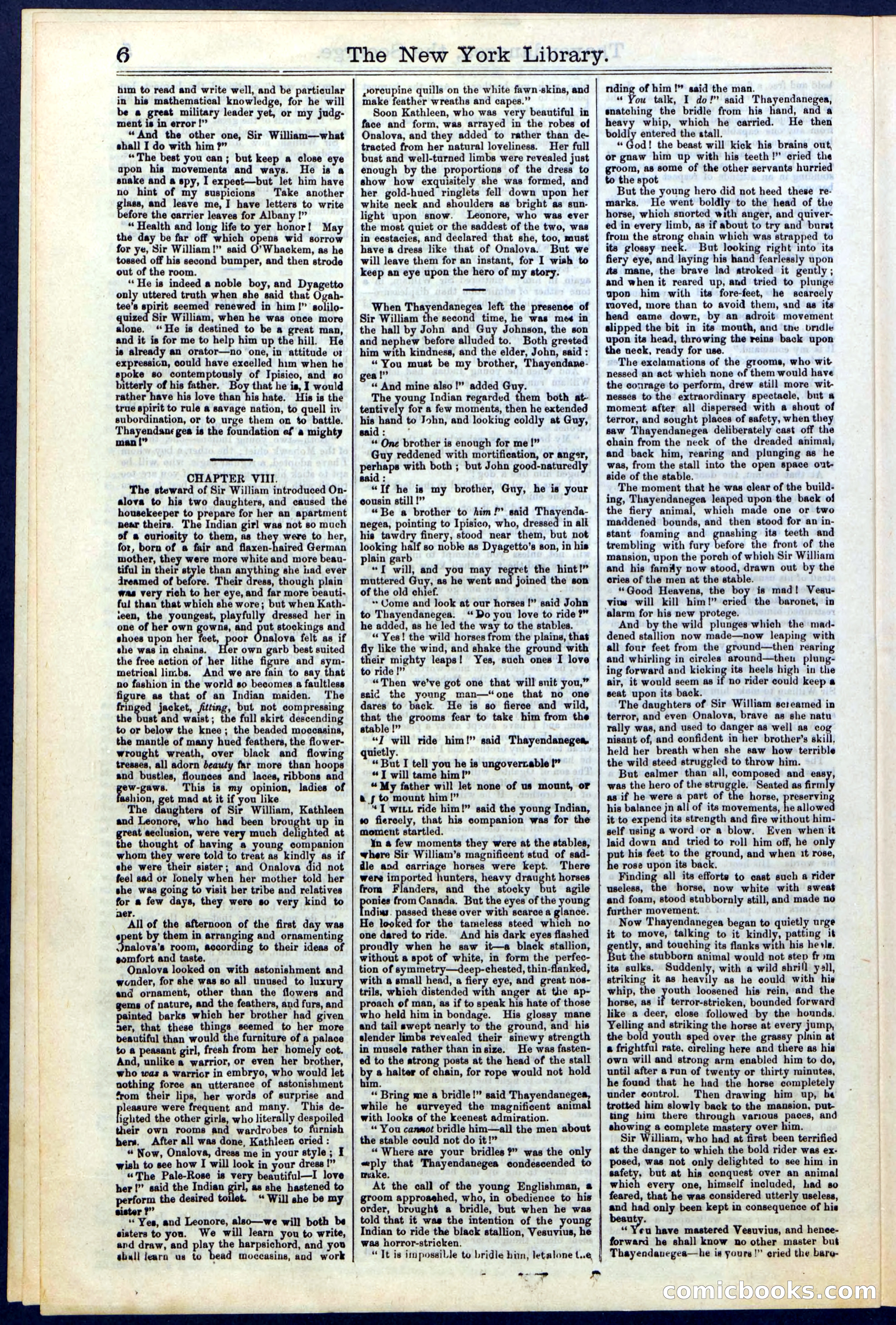 Beadle's Dime Library, Vol. II, No. 14 — page 6 of 28