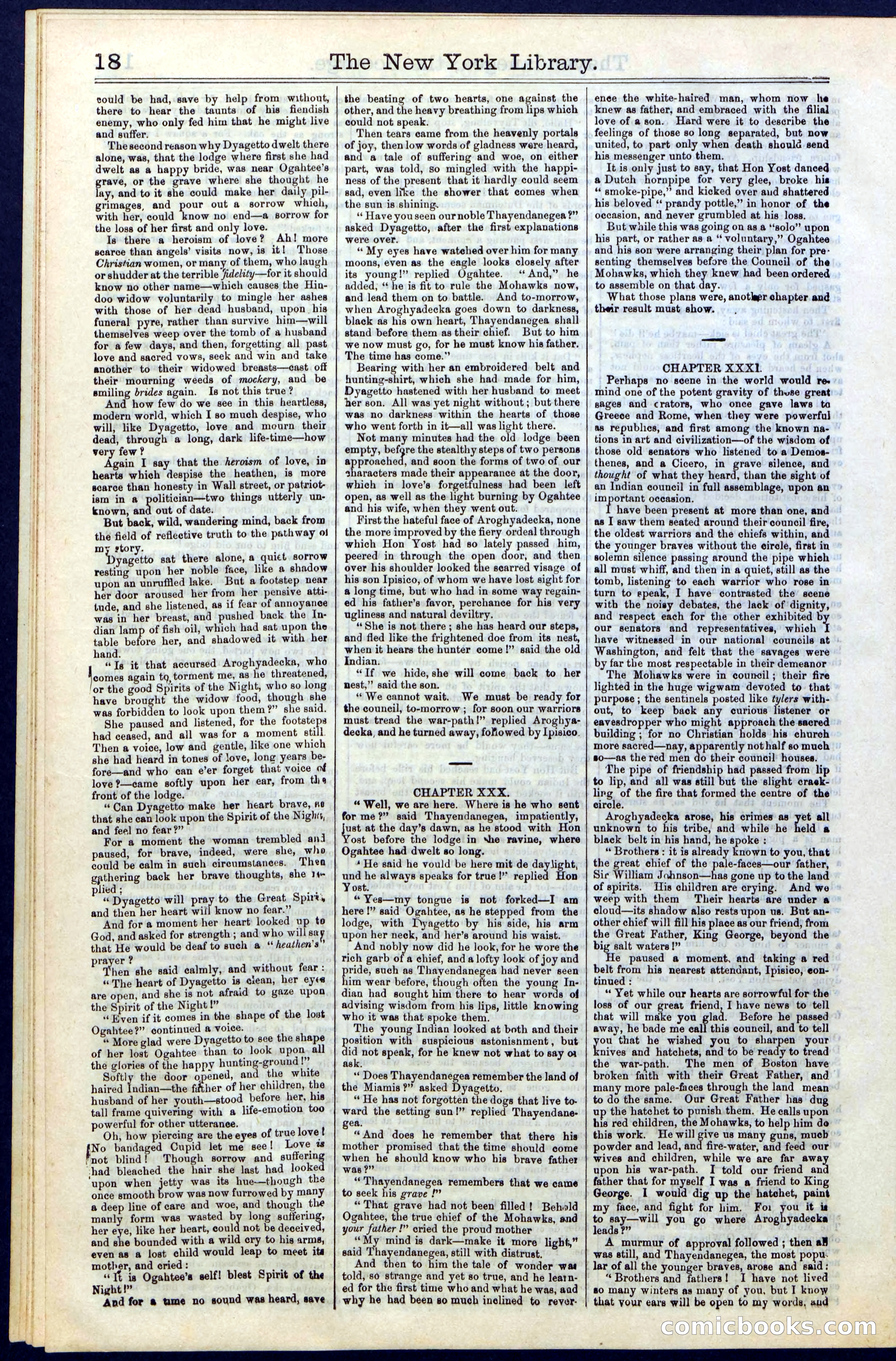 Beadle's Dime Library, Vol. II, No. 14 — page 18 of 28