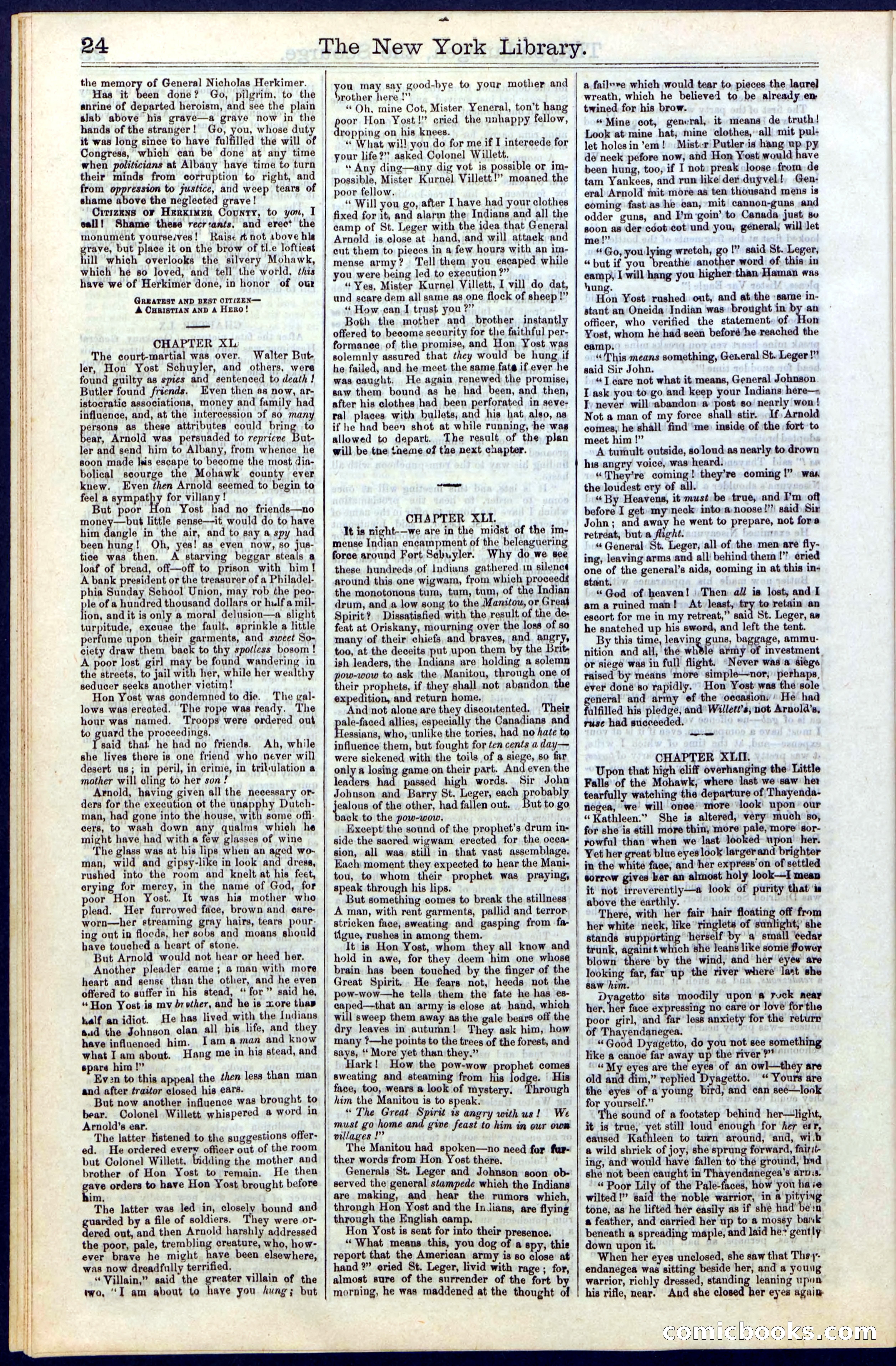 Beadle's Dime Library, Vol. II, No. 14 — page 24 of 28