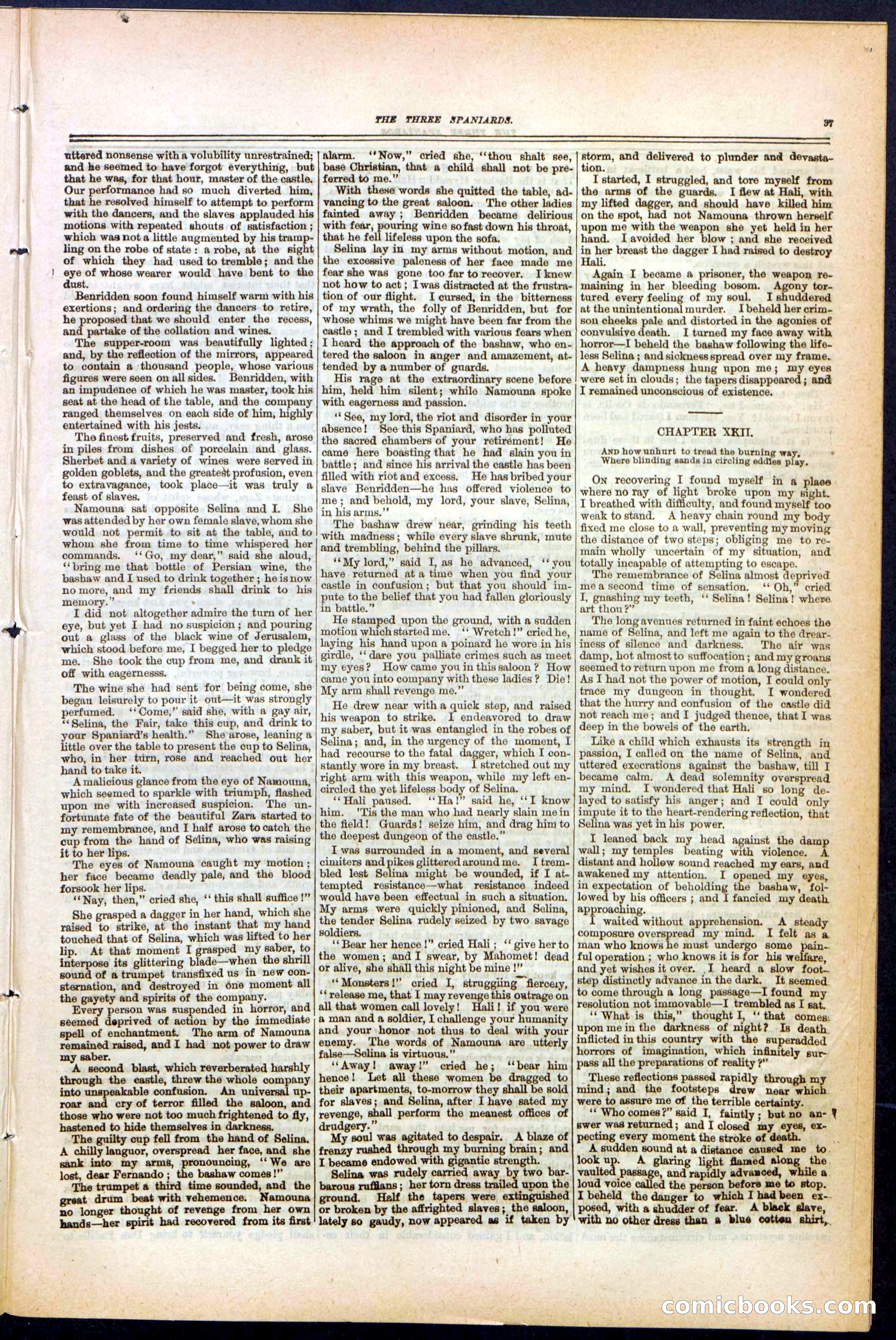 Beadle's New York Dime Library No. 140 — page 37 of 48