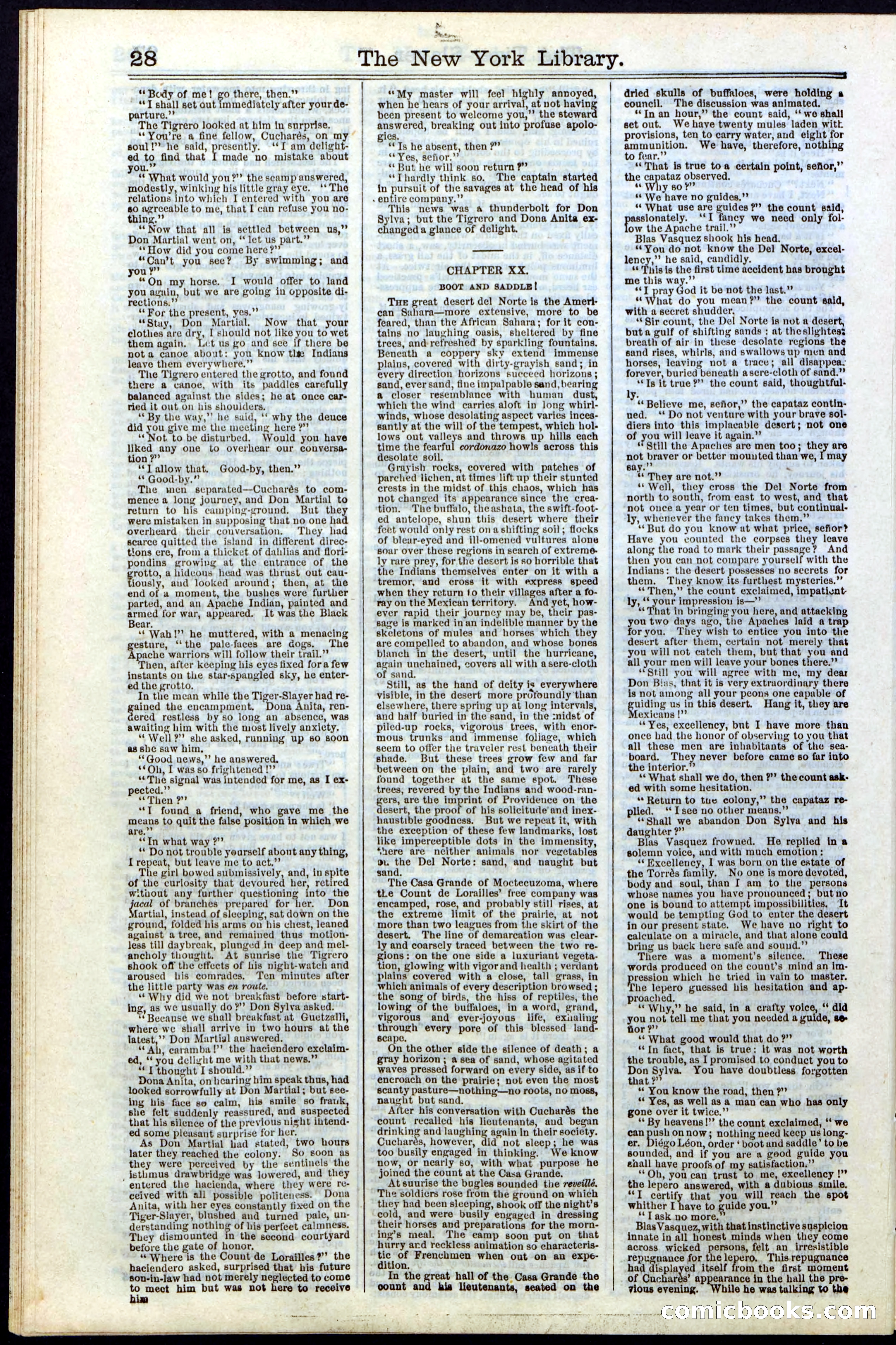 Beadle's New York Dime Library, Vol. II, No. 15 — page 28 of 40