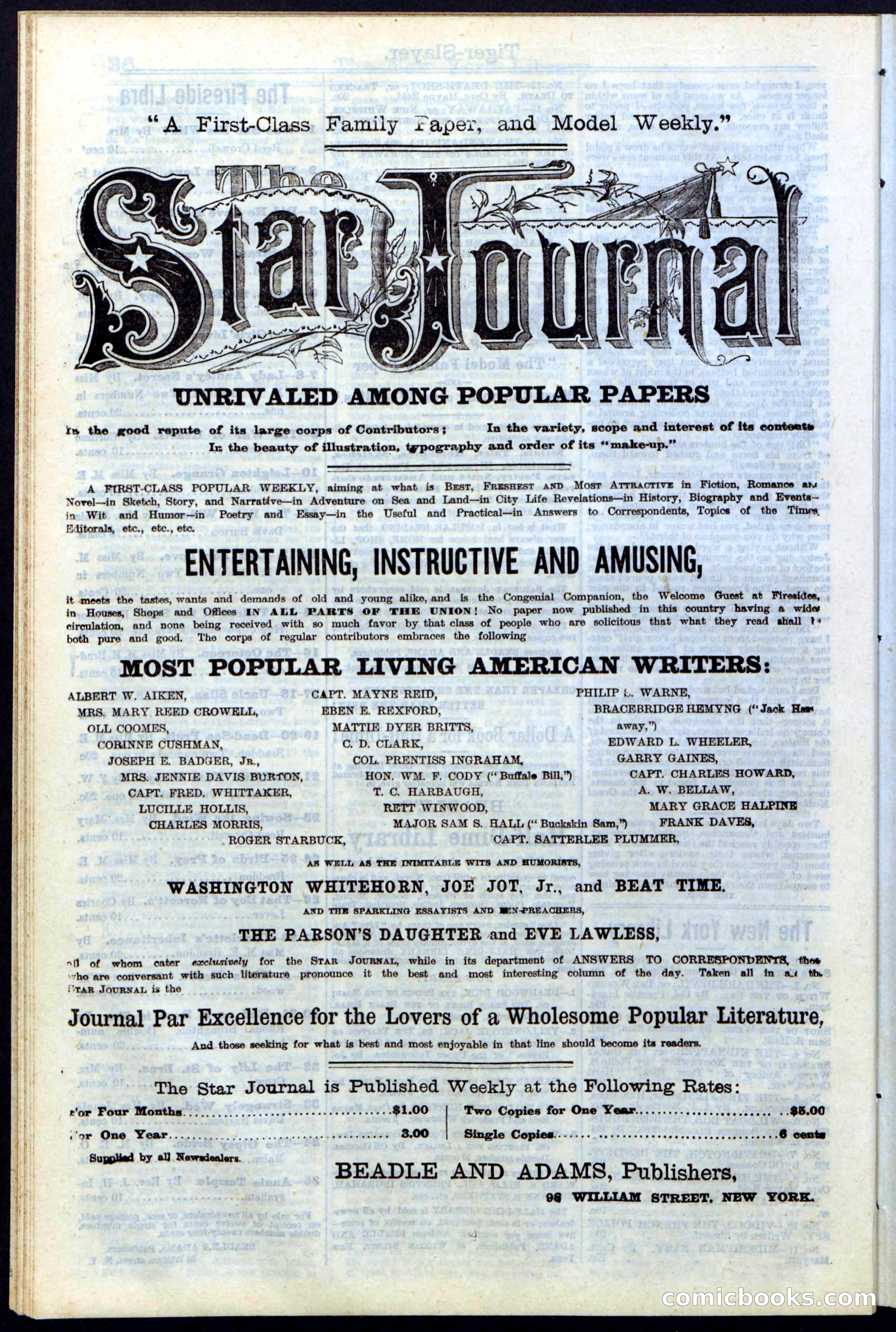 Beadle's New York Dime Library, Vol. II, No. 15 — page 38 of 40