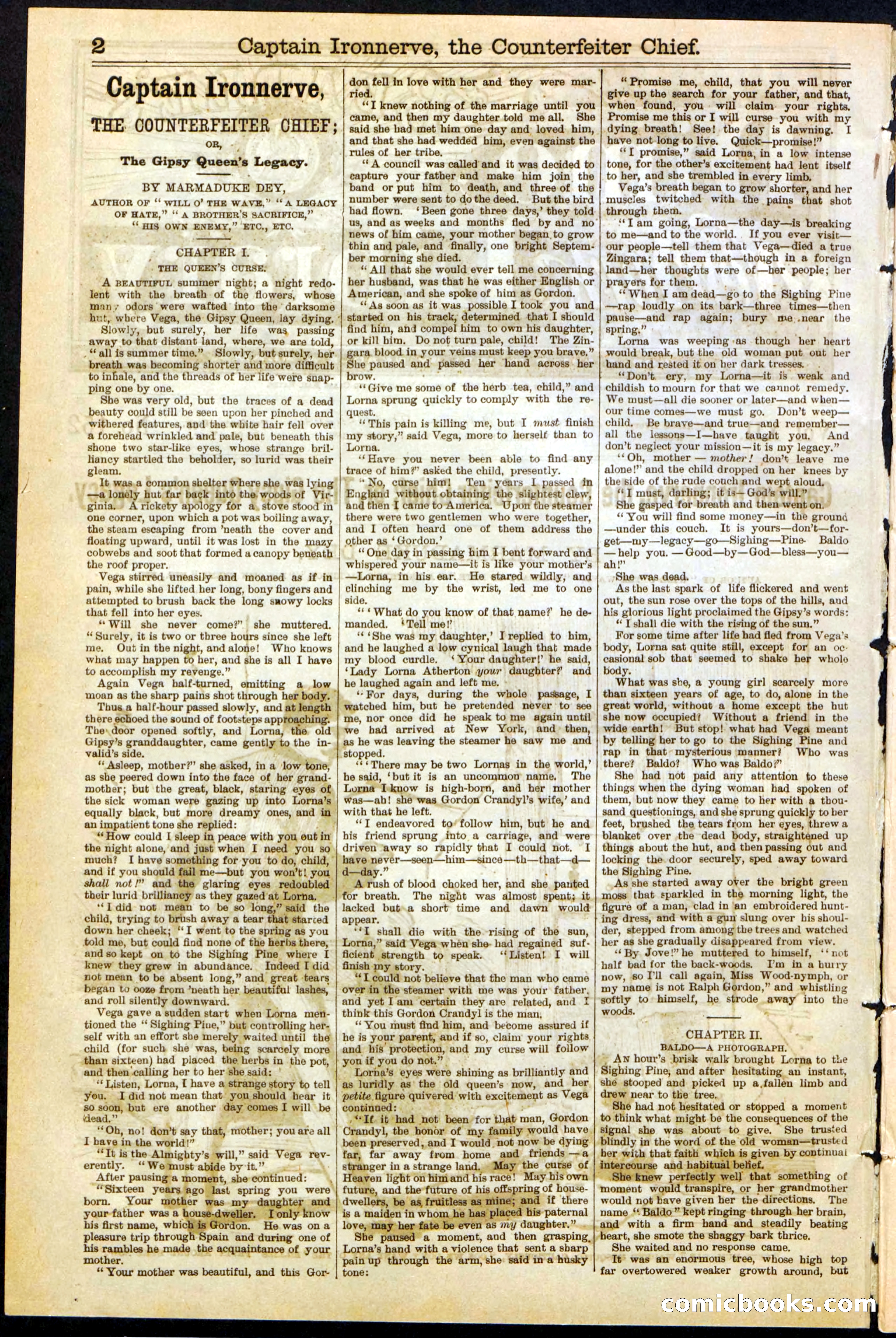 Beadle's Dime Library No. 152 — page 2 of 32