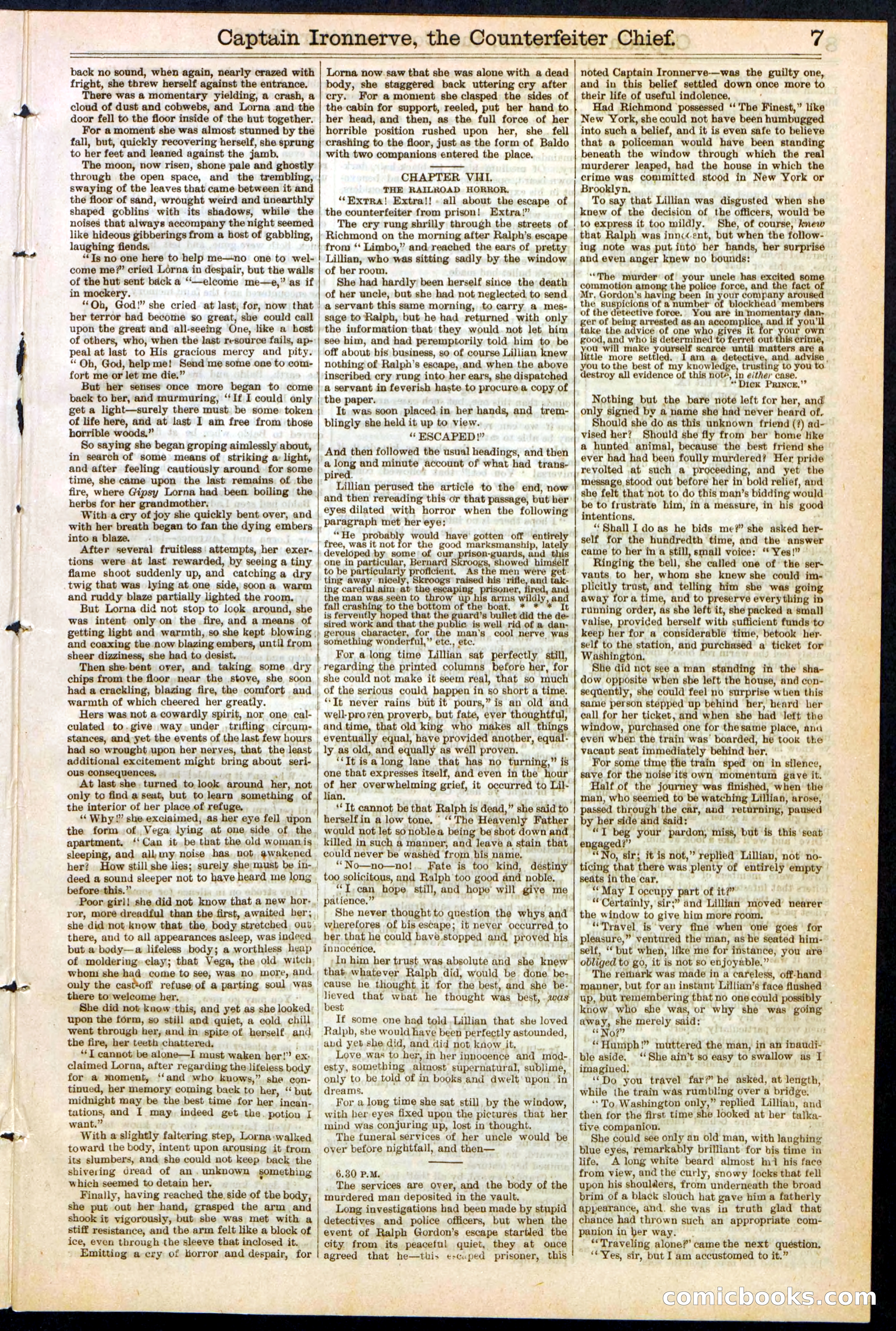 Beadle's Dime Library No. 152 — page 7 of 32