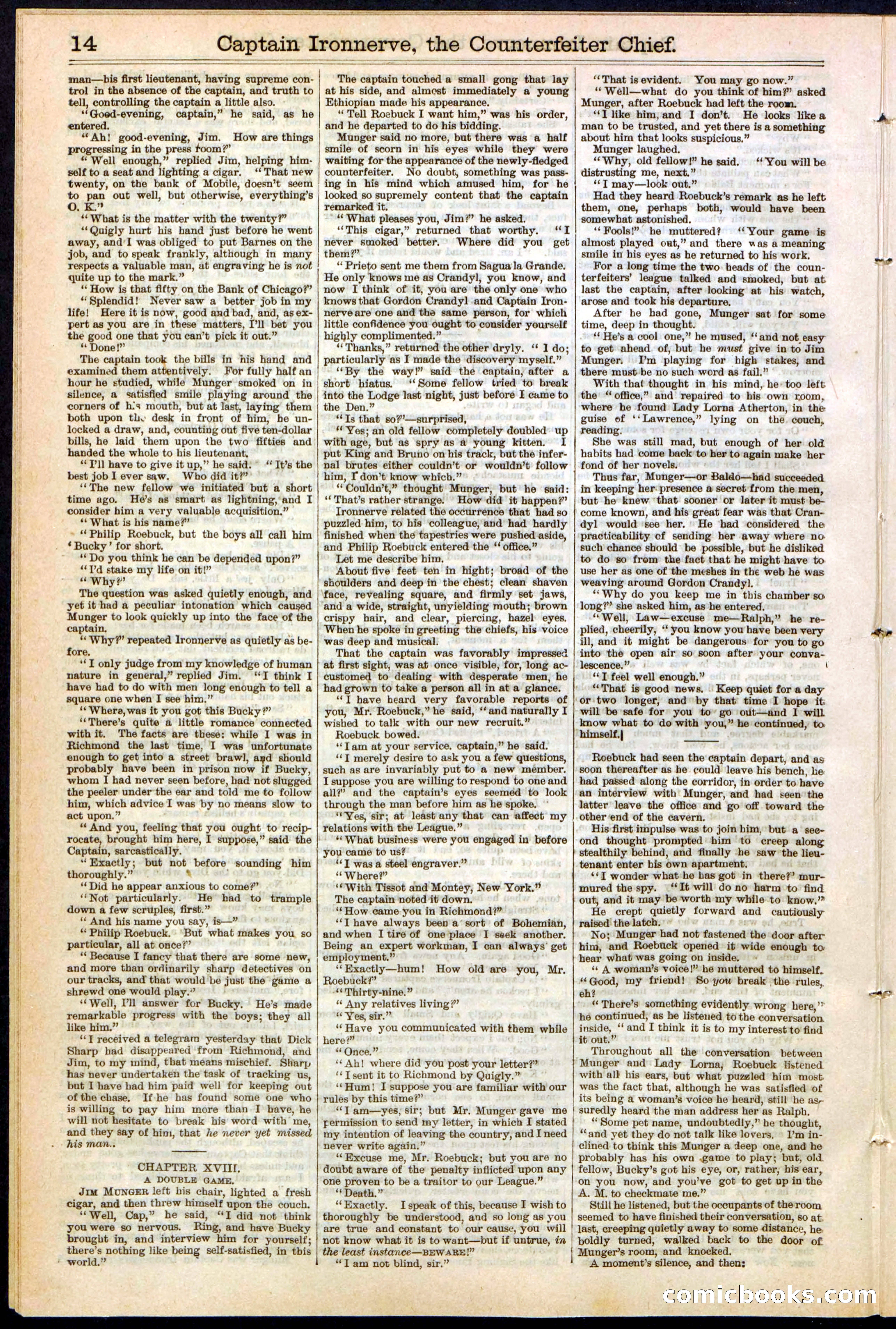 Beadle's Dime Library No. 152 — page 14 of 32