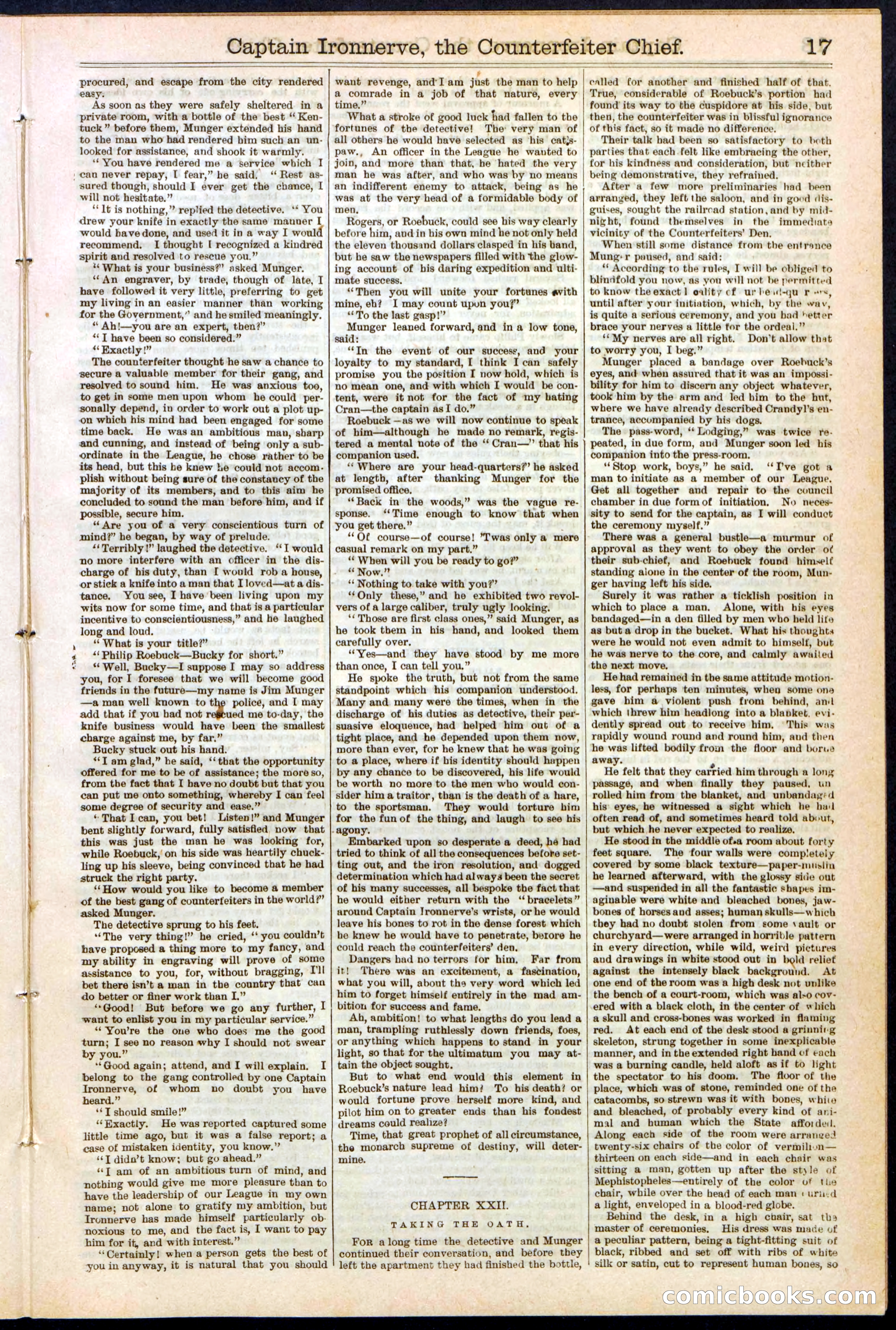 Beadle's Dime Library No. 152 — page 17 of 32