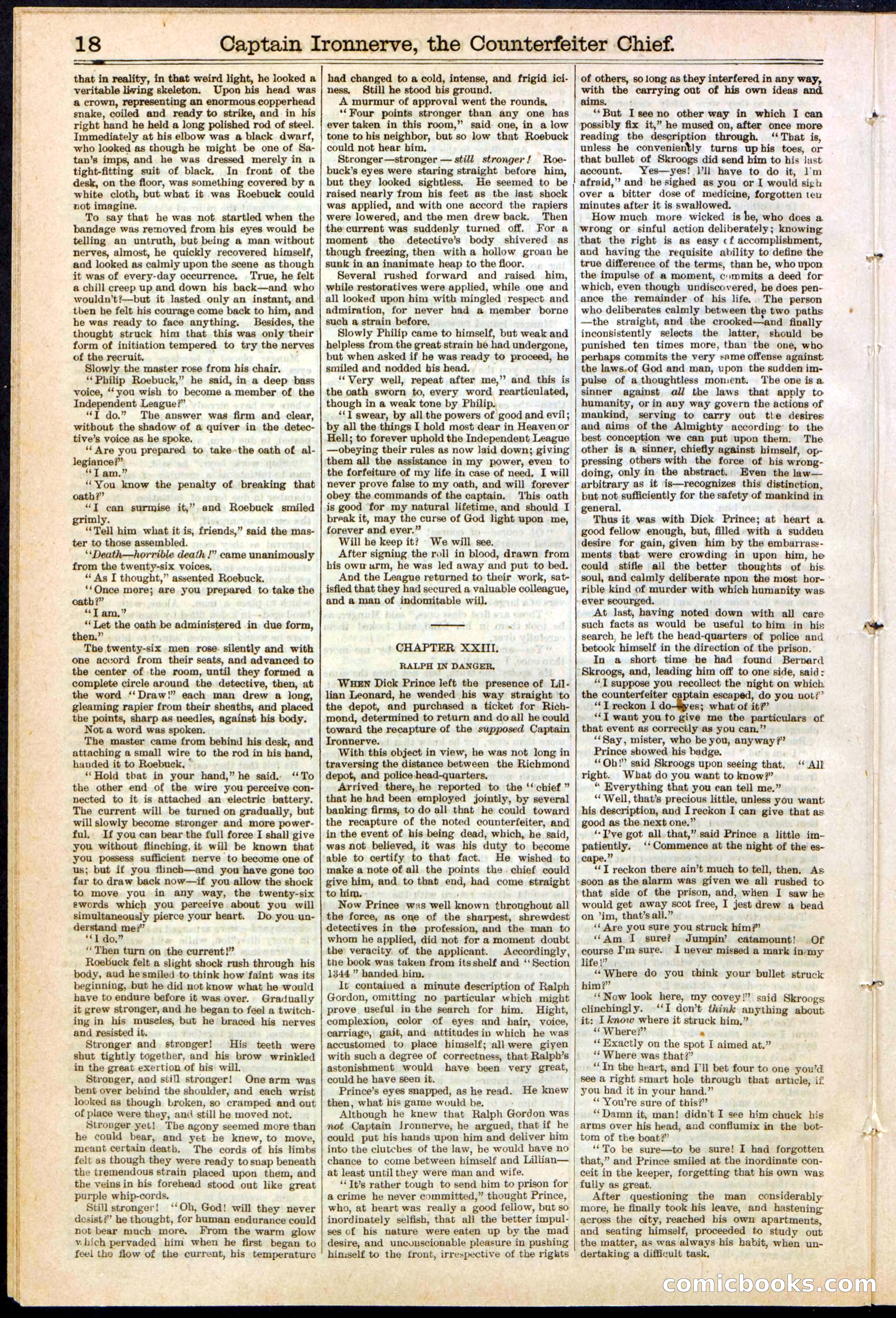 Beadle's Dime Library No. 152 — page 18 of 32