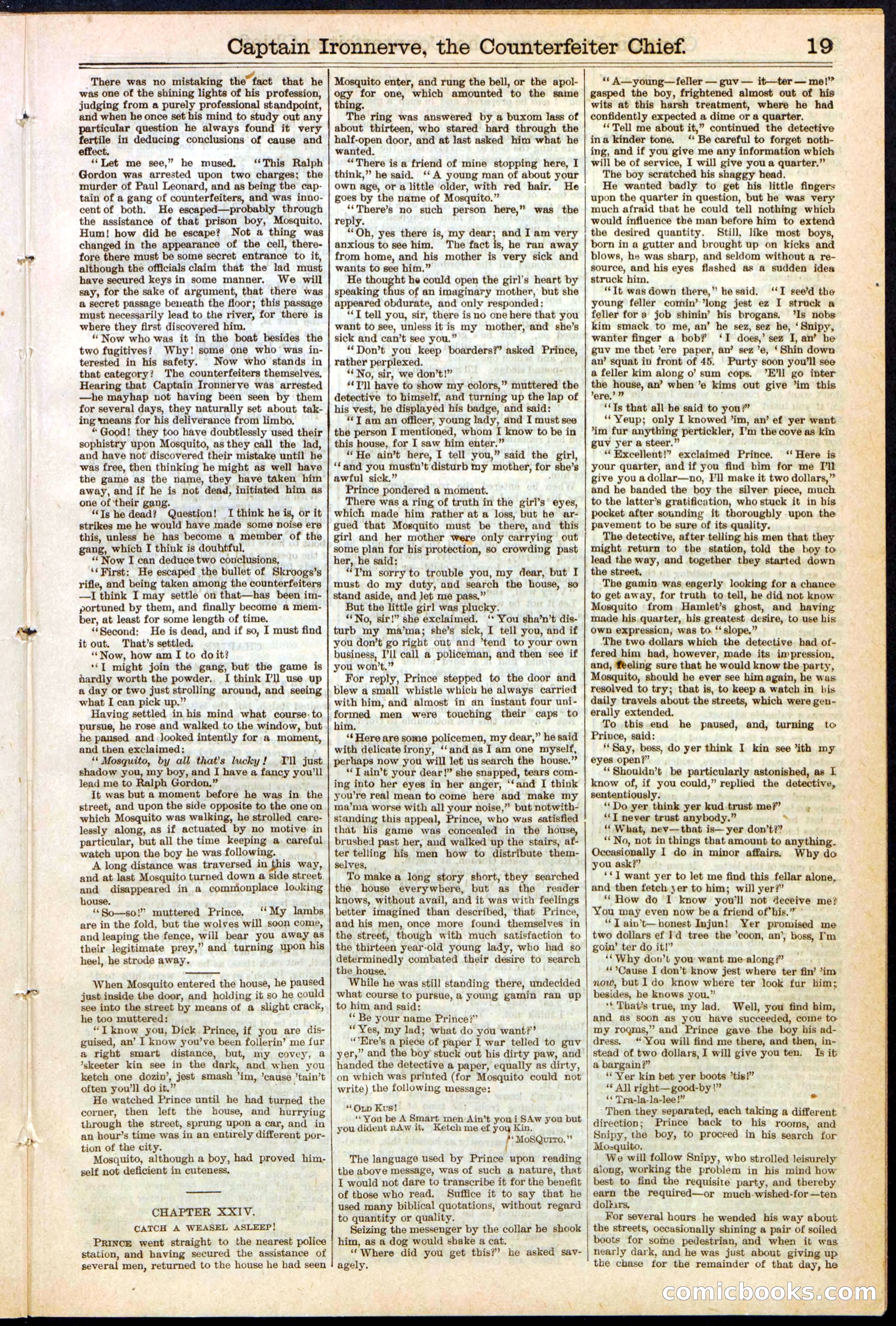 Beadle's Dime Library No. 152 — page 19 of 32