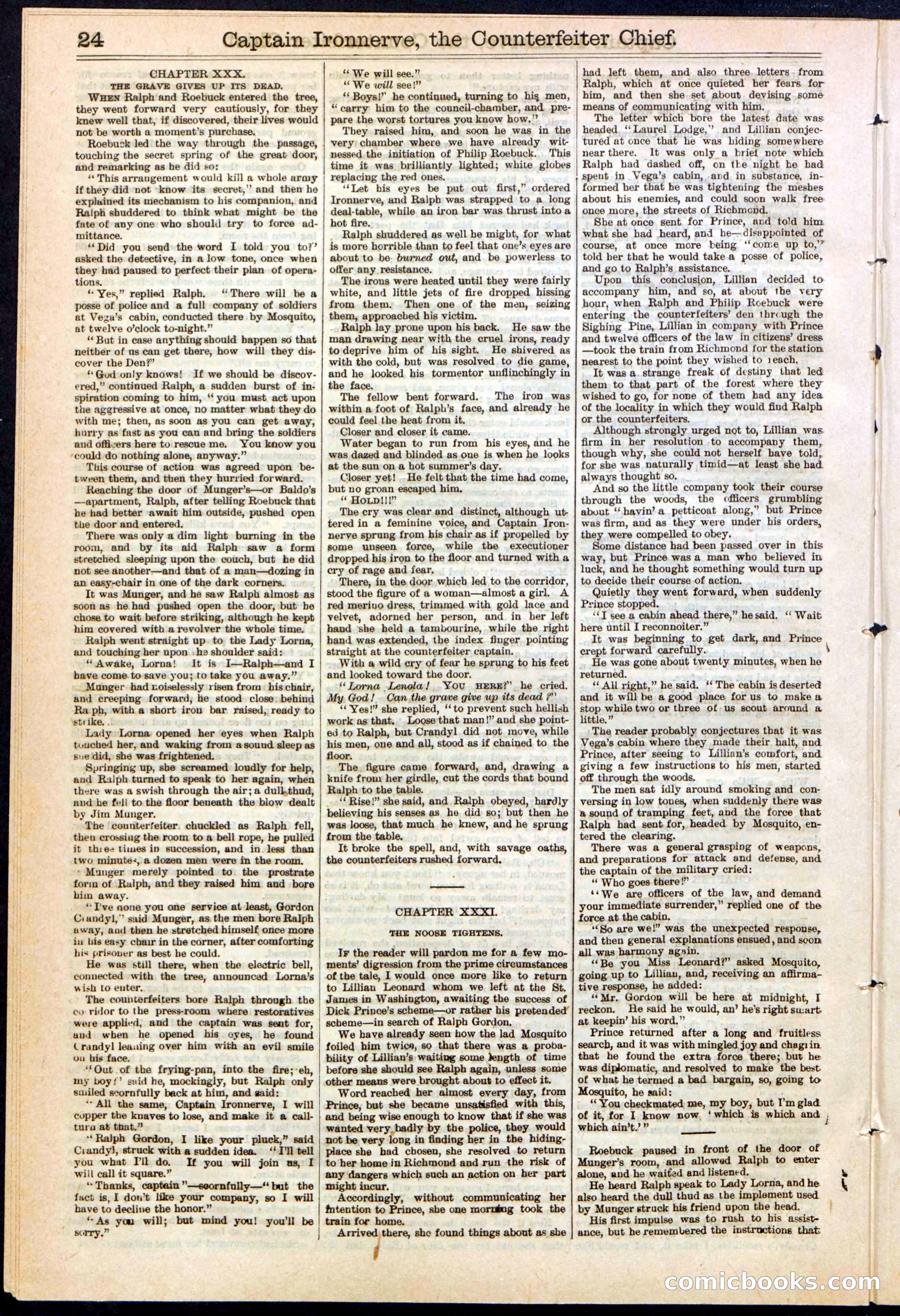 Beadle's Dime Library No. 152 — page 24 of 32