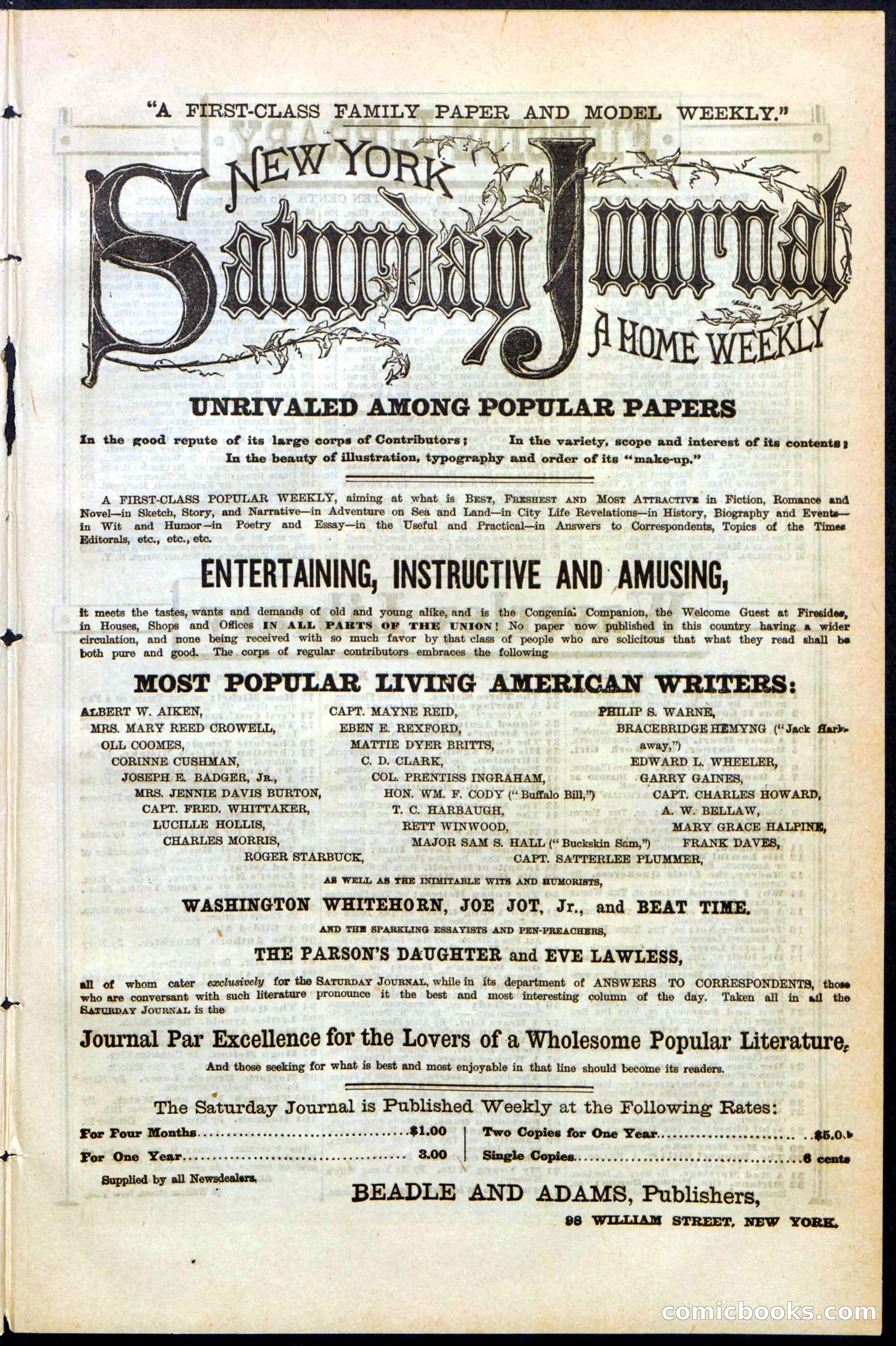 Beadle's Dime Library No. 152 — page 29 of 32