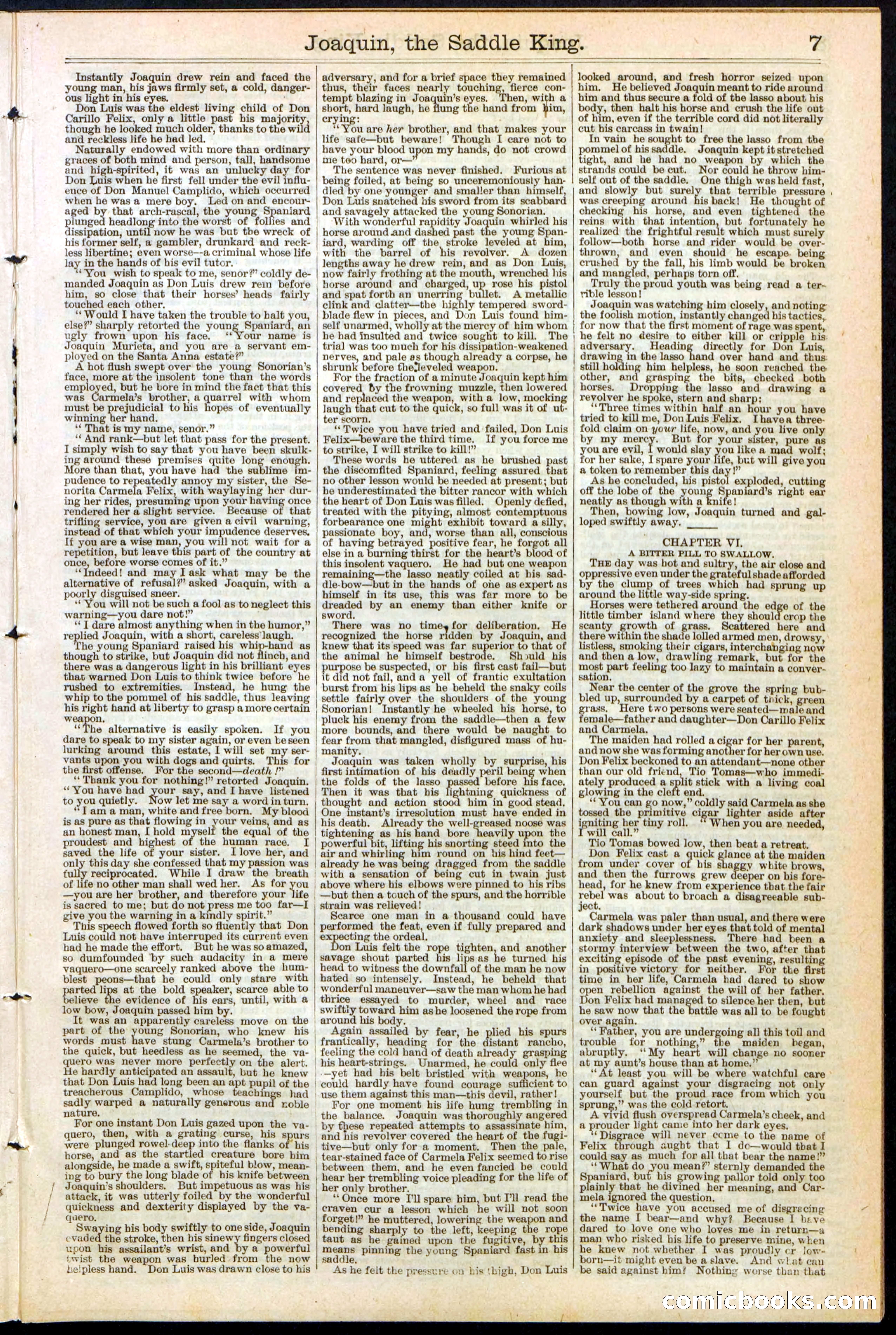 Beadle's New York Dime Library No. 154 — page 7 of 32