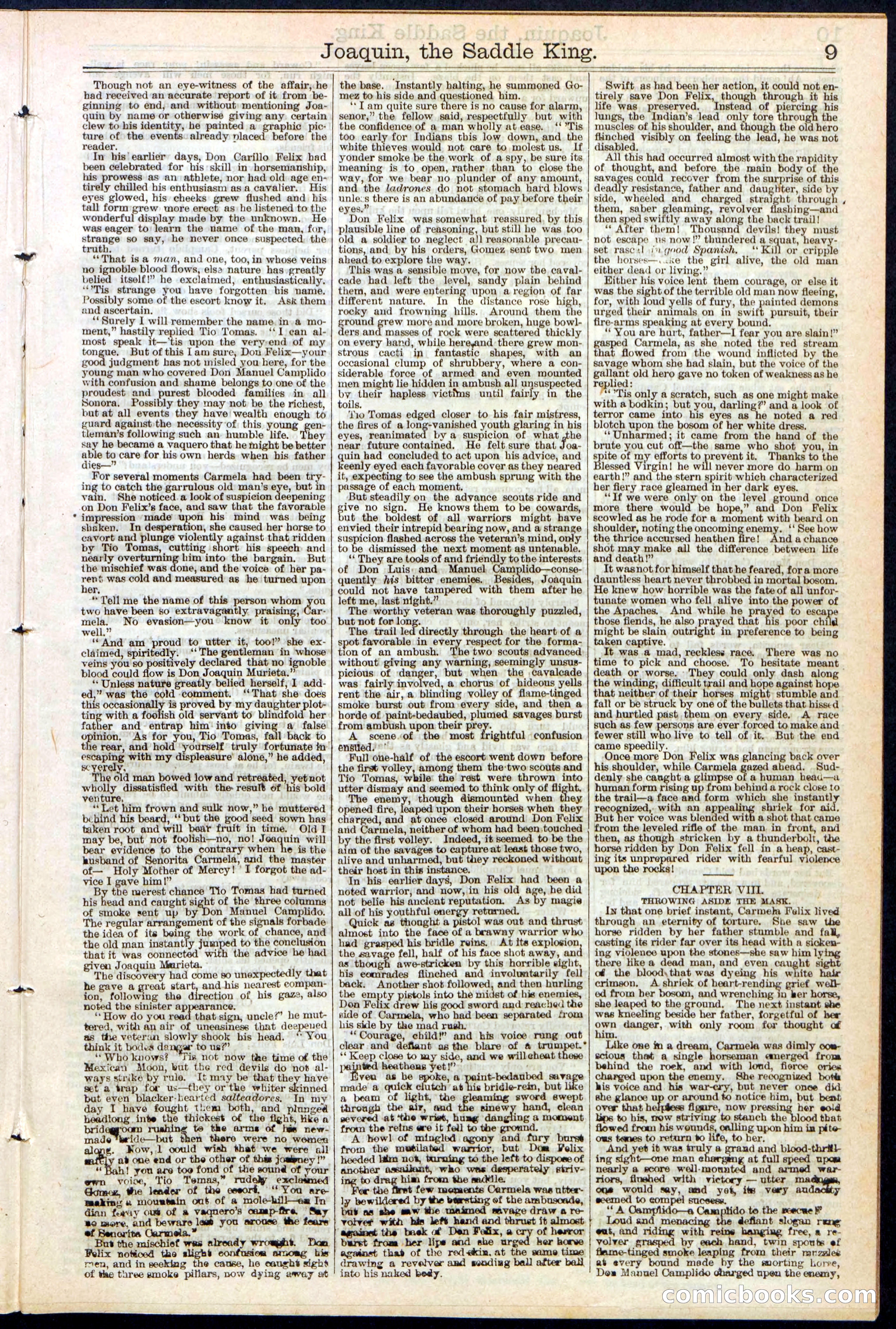 Beadle's New York Dime Library No. 154 — page 9 of 32