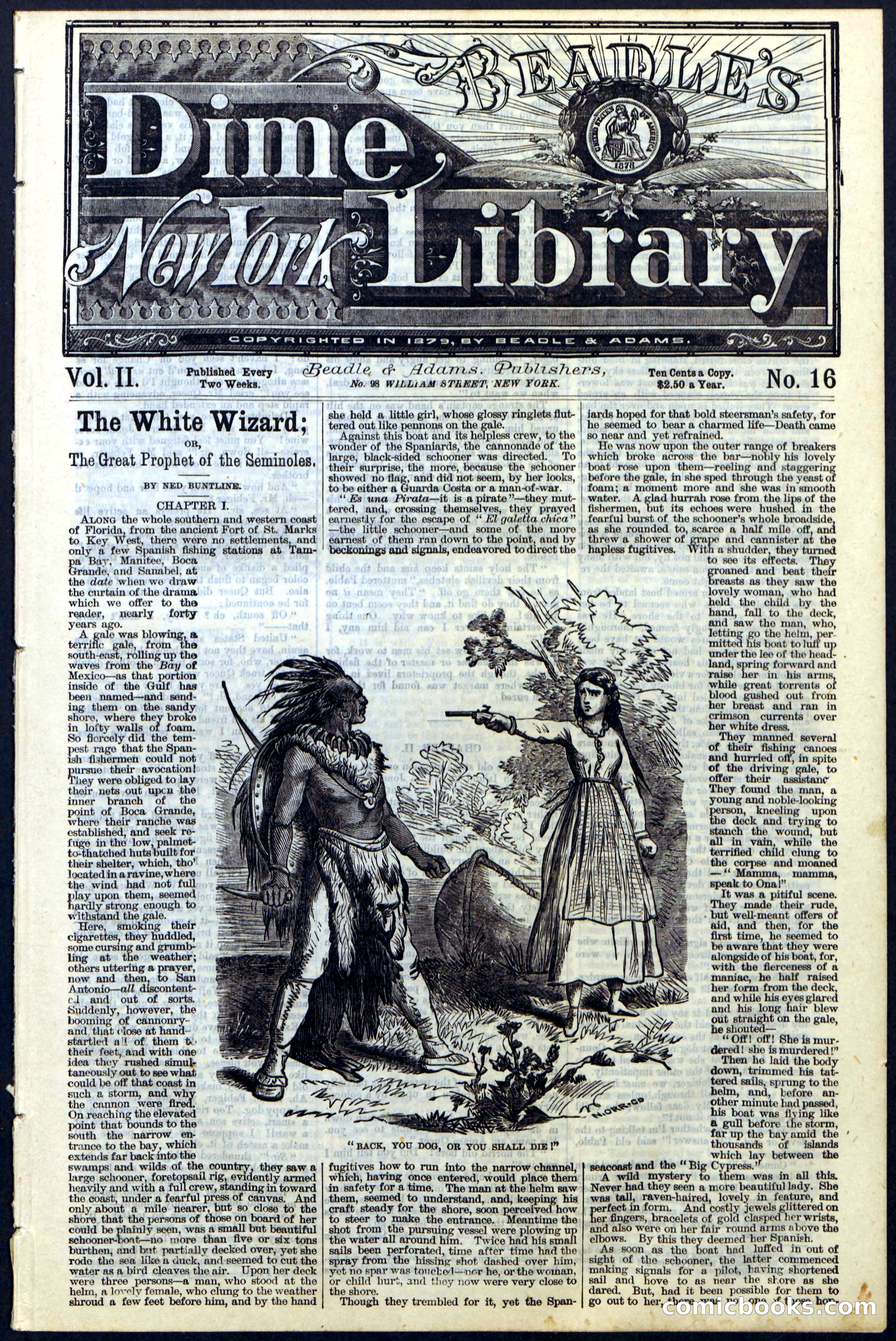 Beadle's Dime Library No. 16 — page 1 of 32