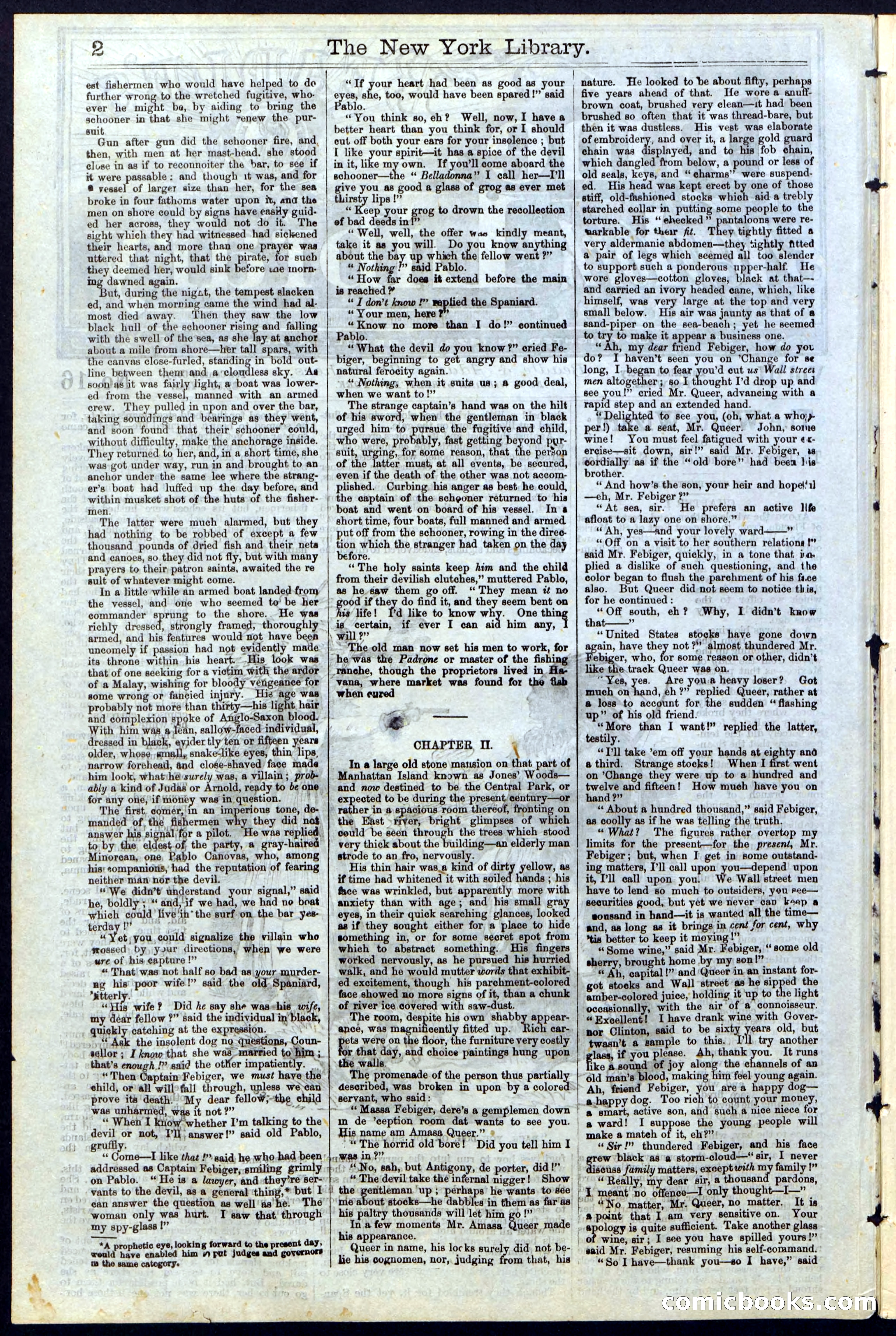 Beadle's Dime Library No. 16 — page 2 of 32