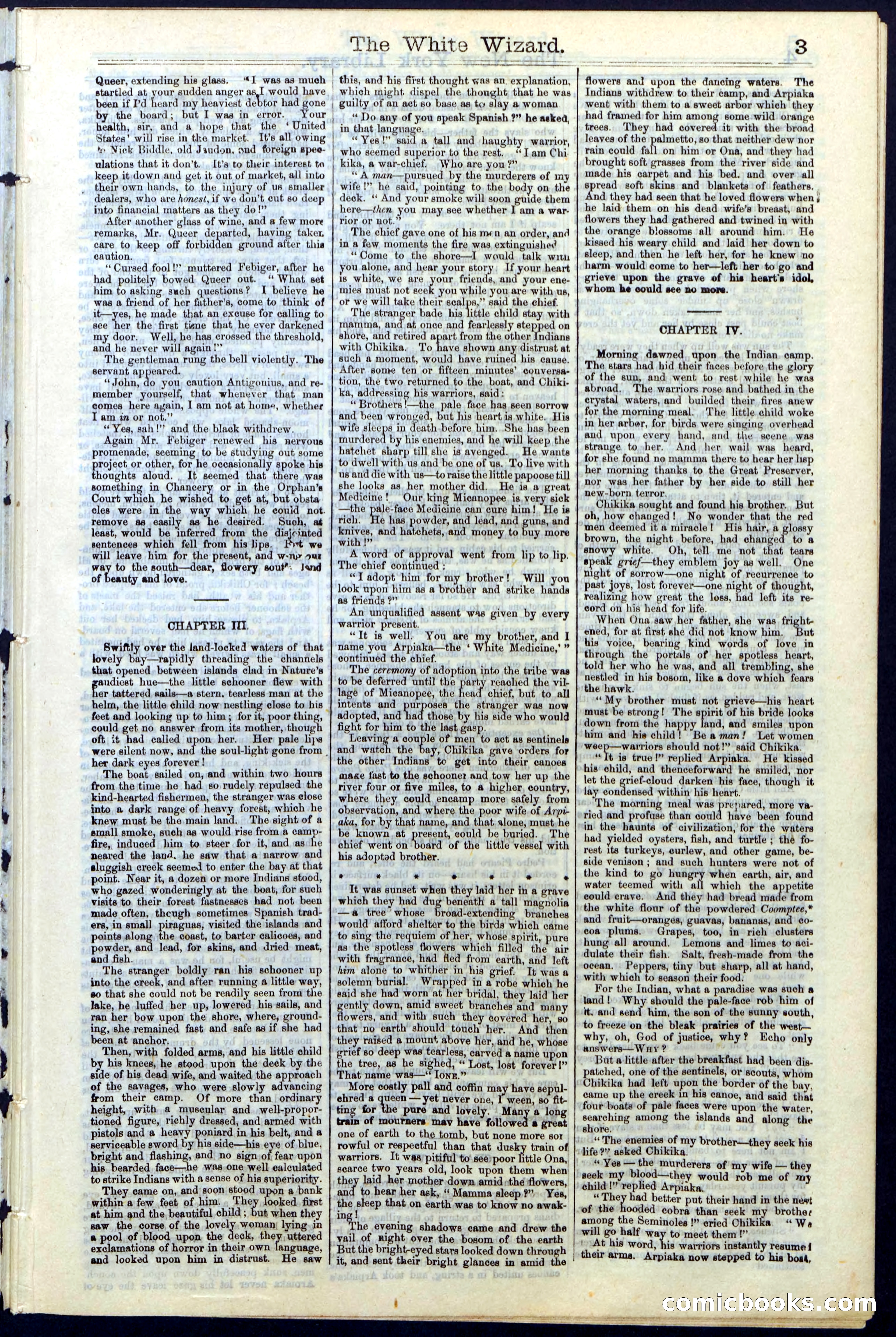 Beadle's Dime Library No. 16 — page 3 of 32
