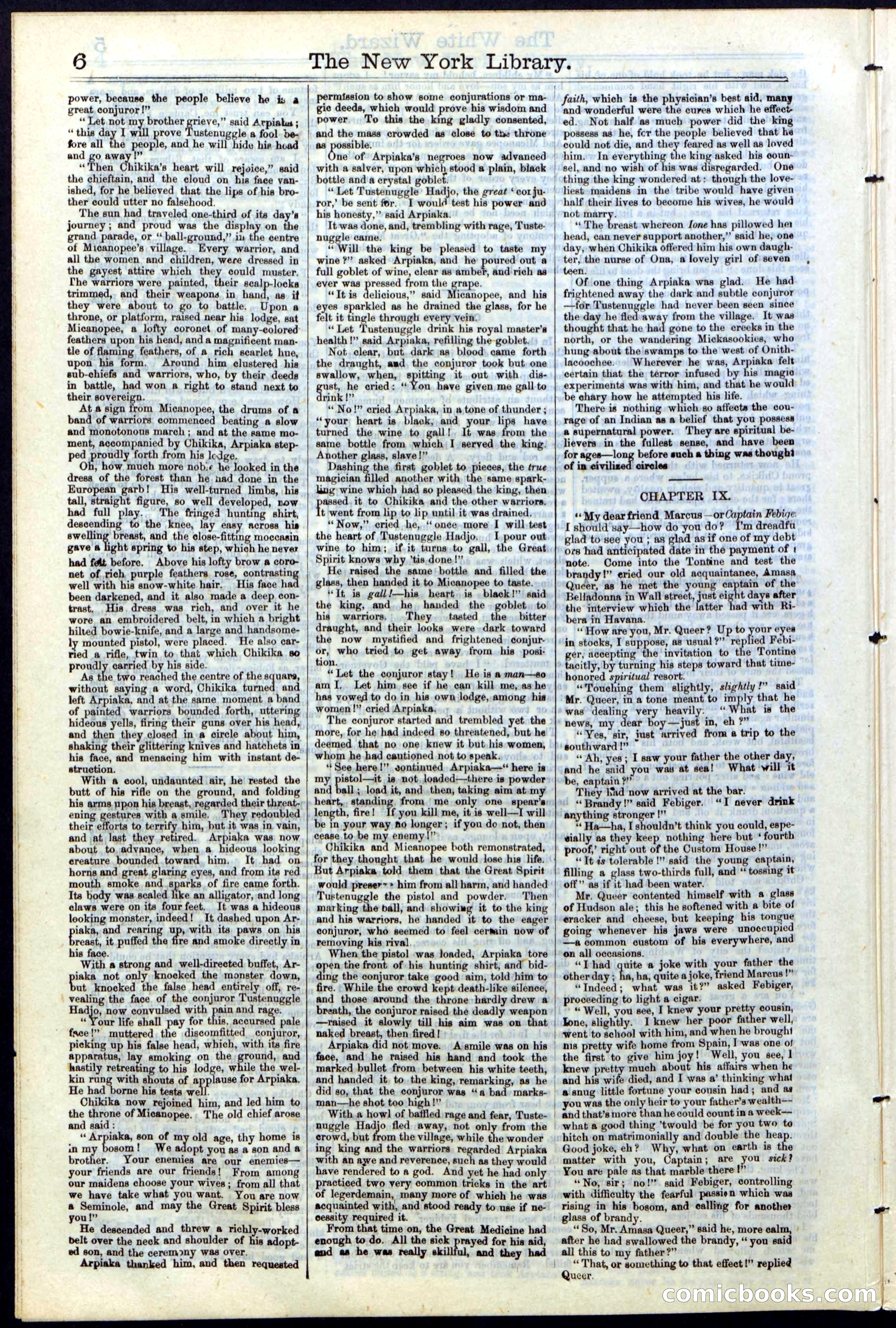 Beadle's Dime Library No. 16 — page 6 of 32