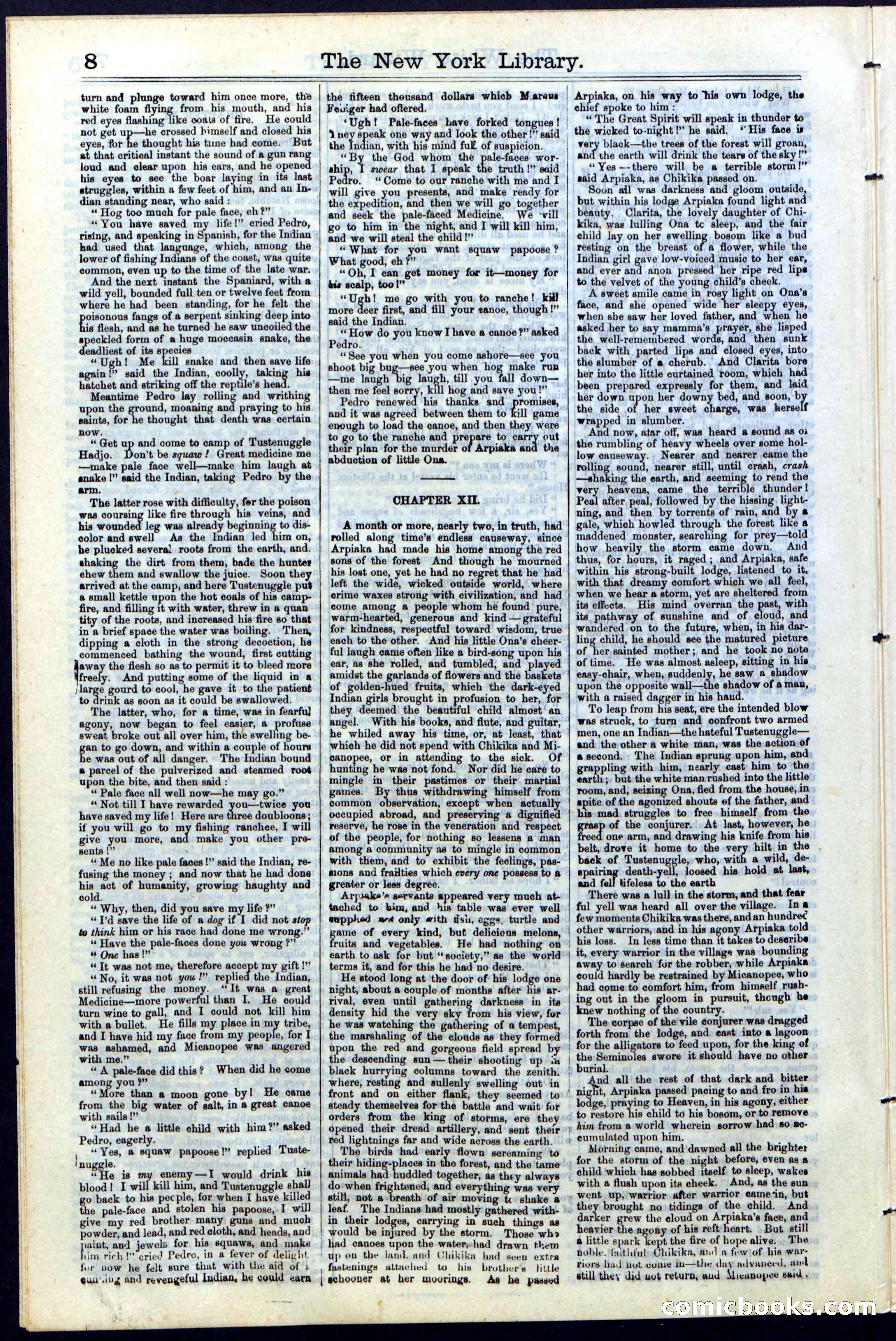 Beadle's Dime Library No. 16 — page 8 of 32