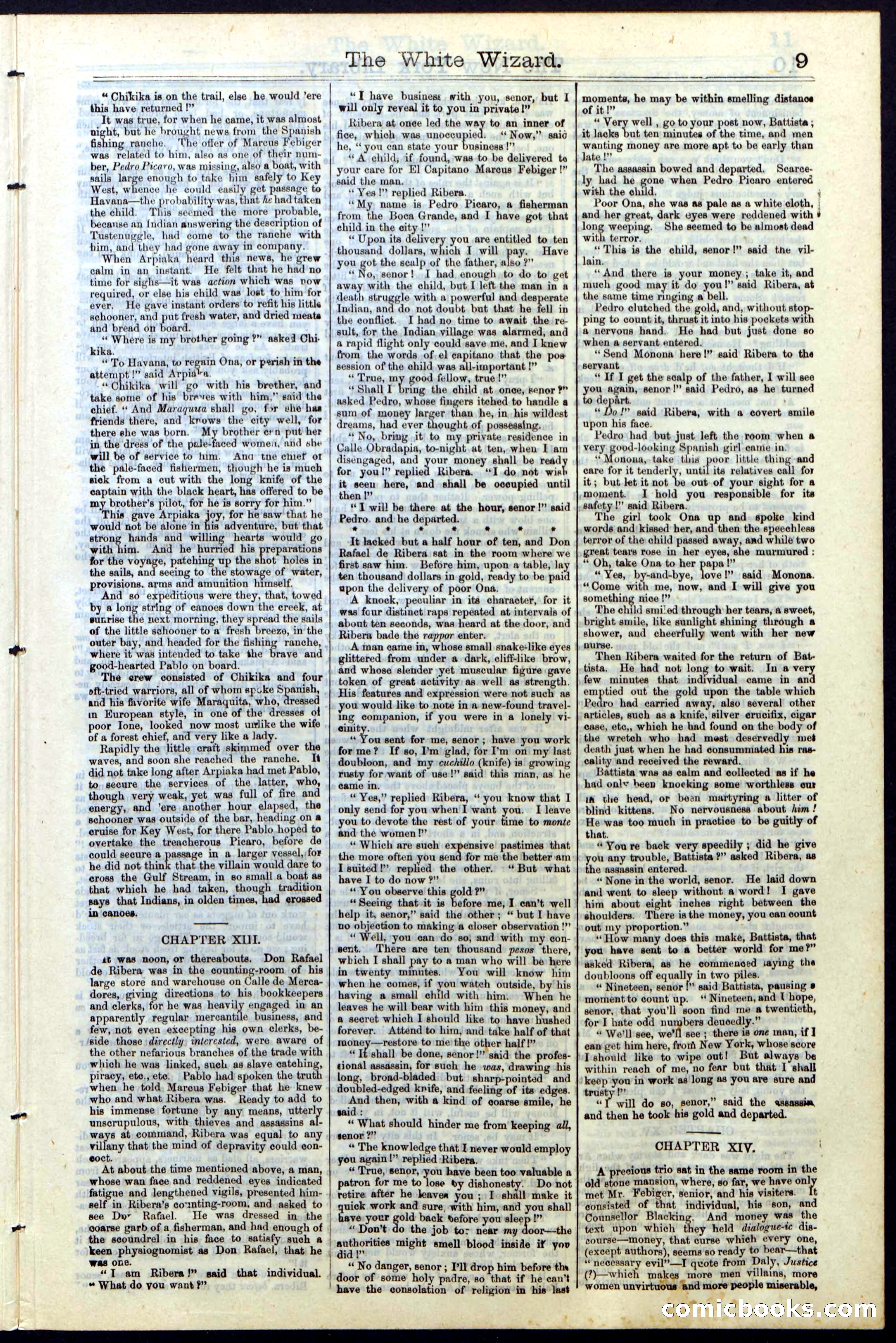 Beadle's Dime Library No. 16 — page 9 of 32