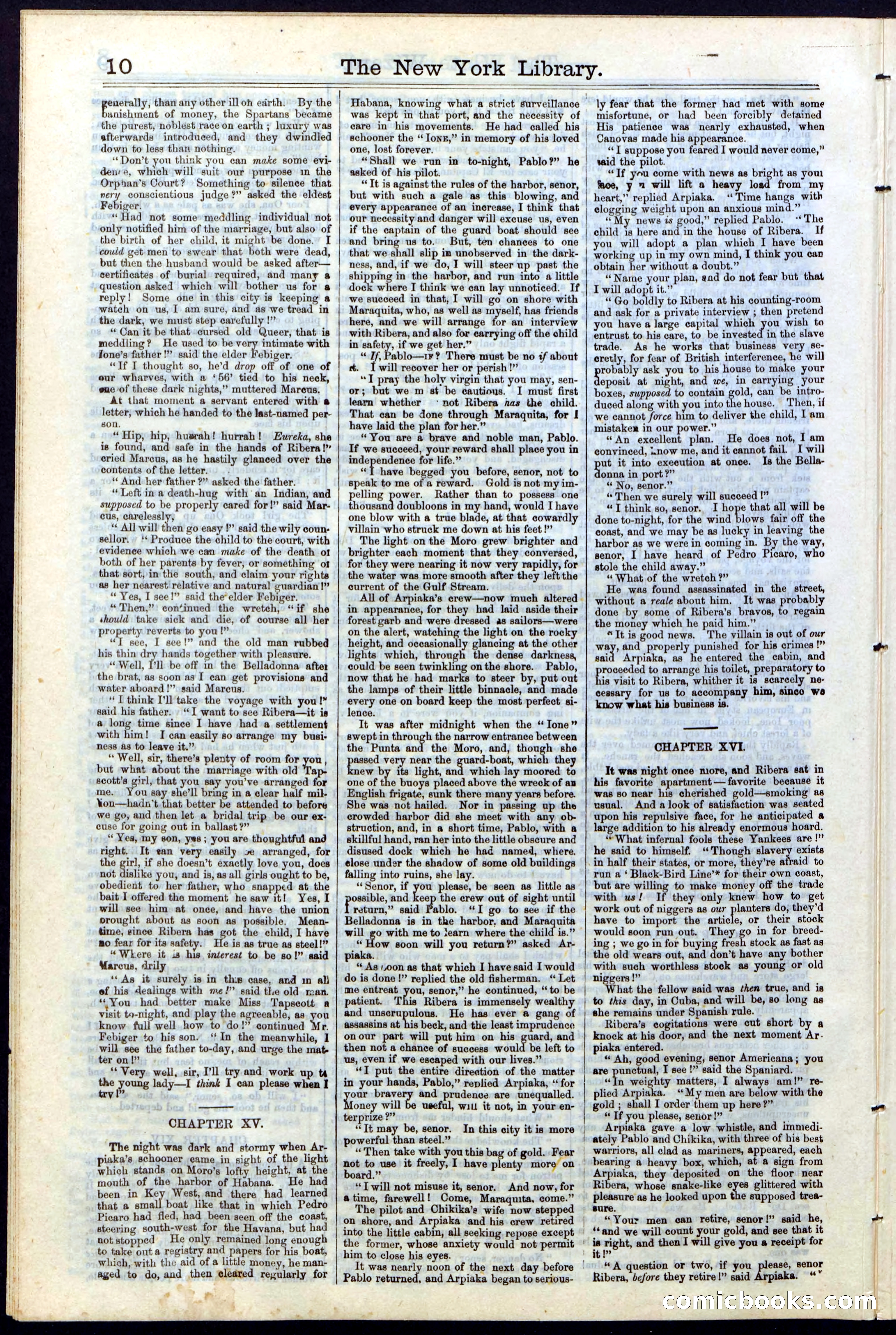 Beadle's Dime Library No. 16 — page 10 of 32