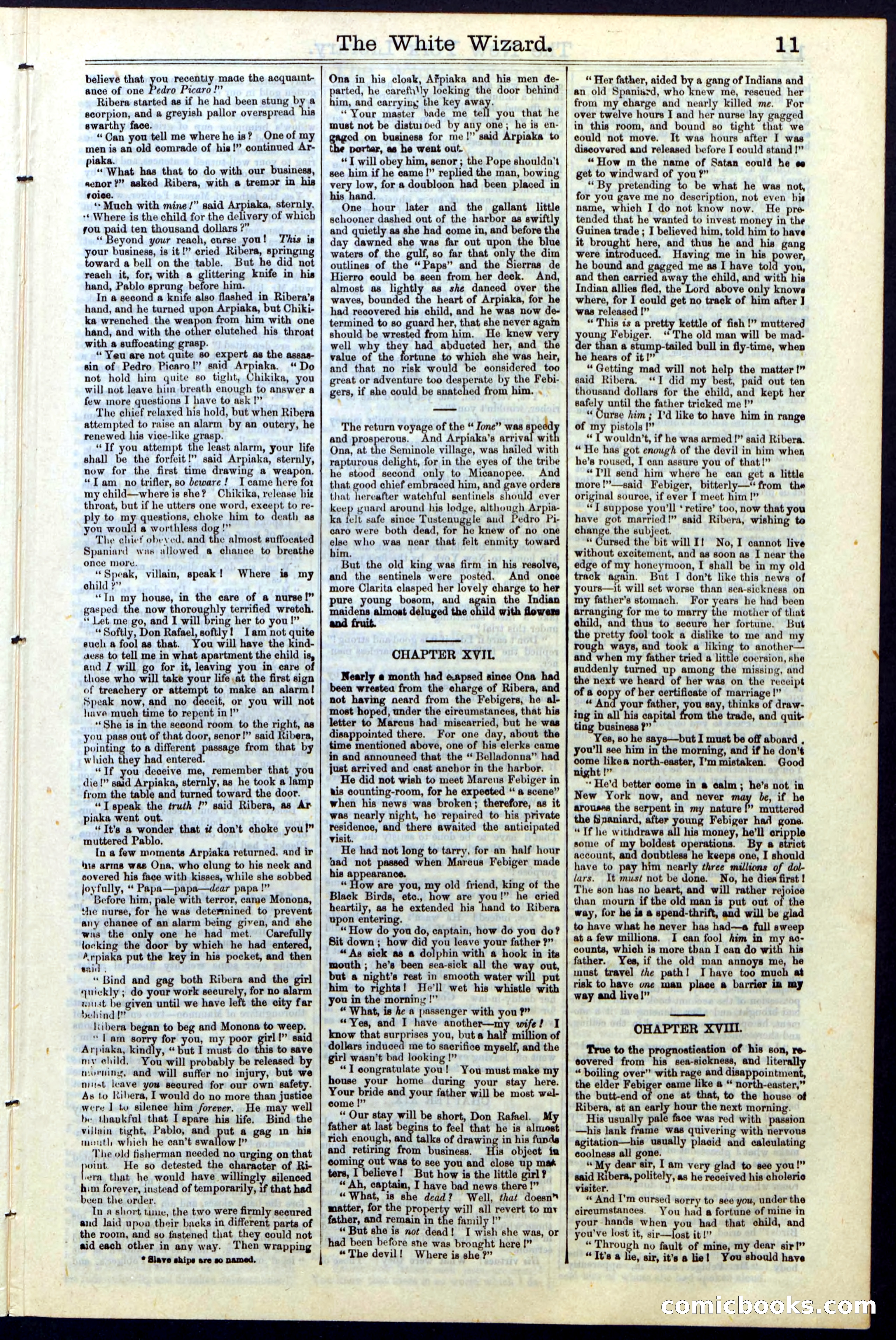 Beadle's Dime Library No. 16 — page 11 of 32