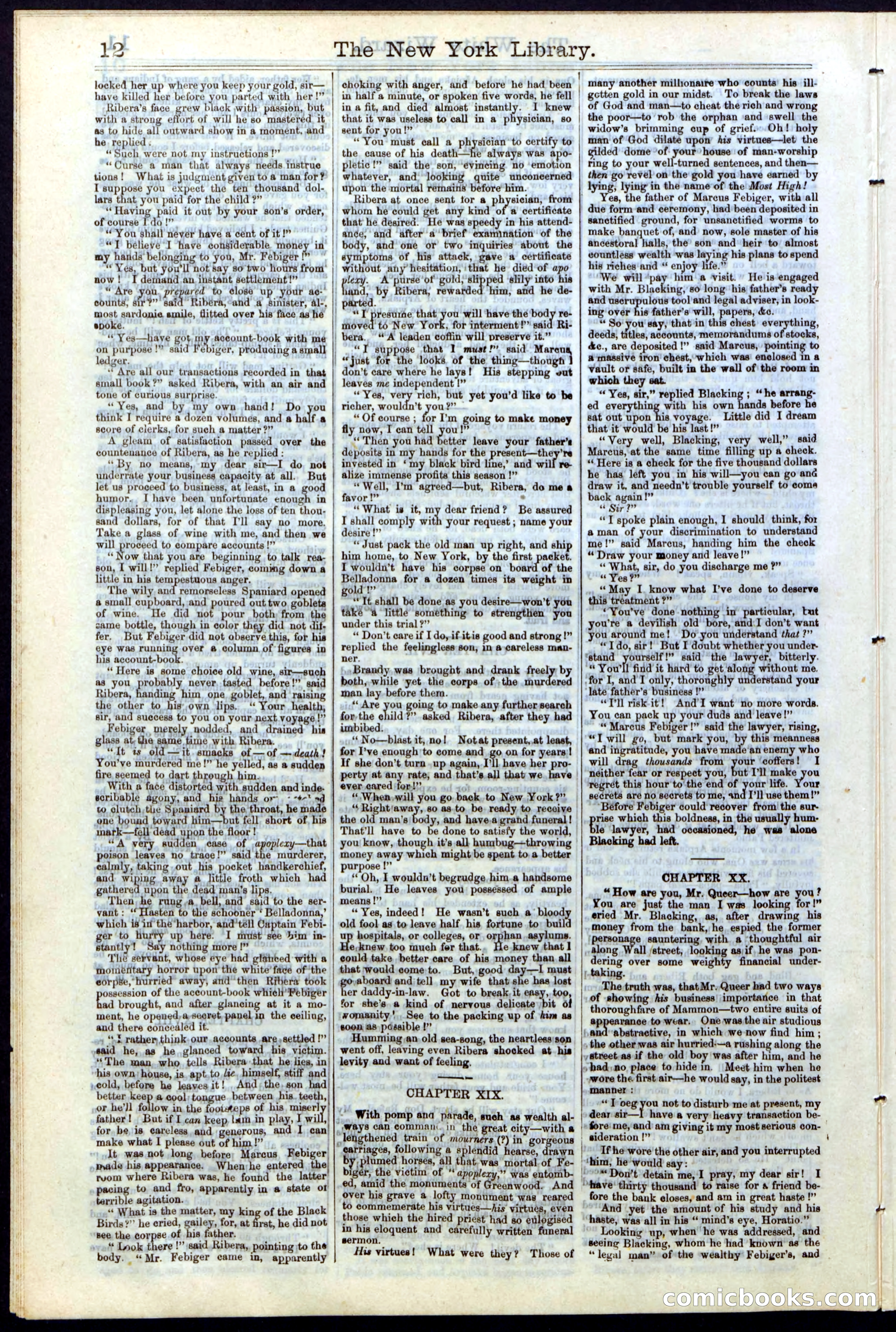 Beadle's Dime Library No. 16 — page 12 of 32