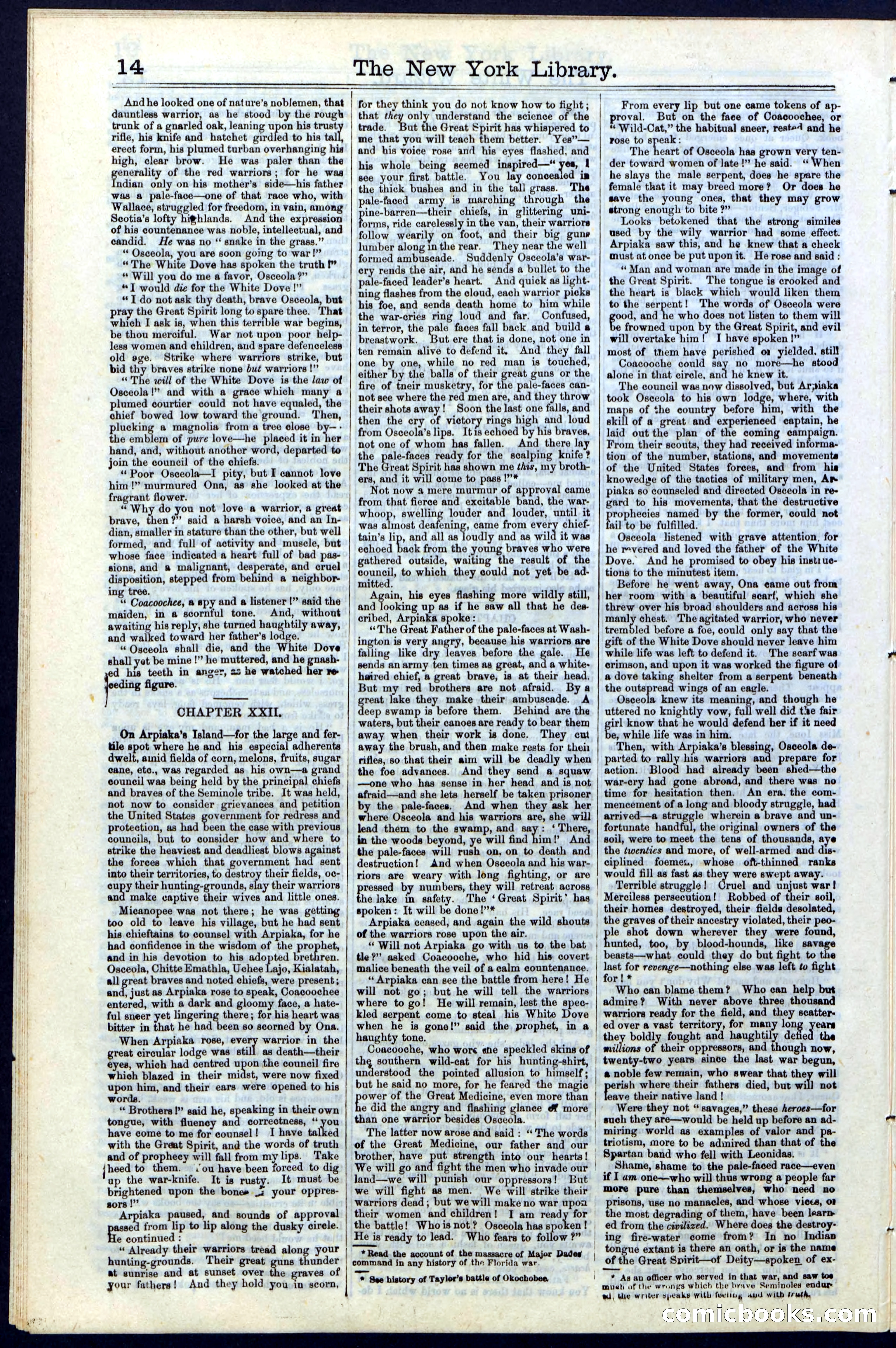 Beadle's Dime Library No. 16 — page 14 of 32