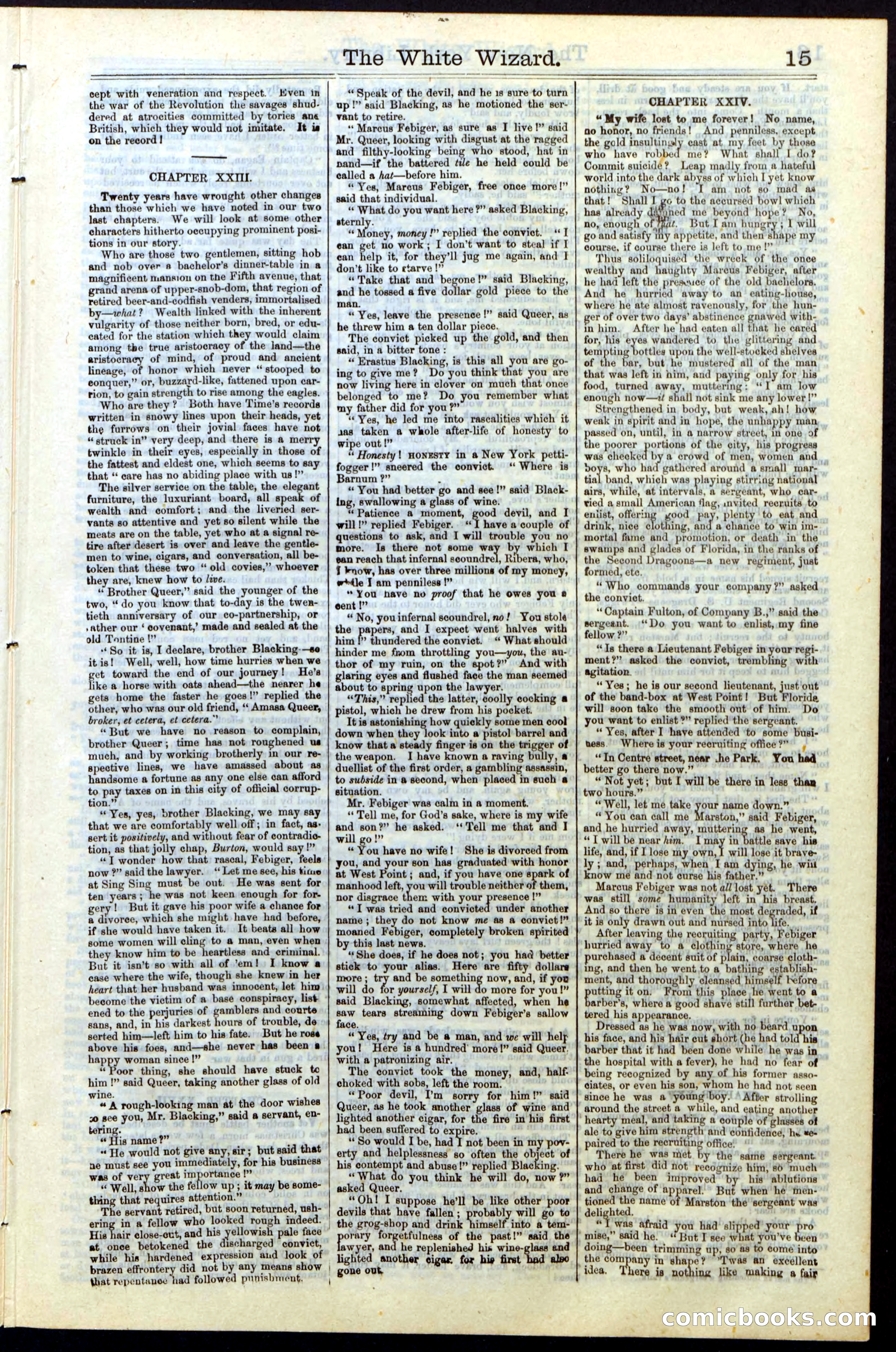Beadle's Dime Library No. 16 — page 15 of 32