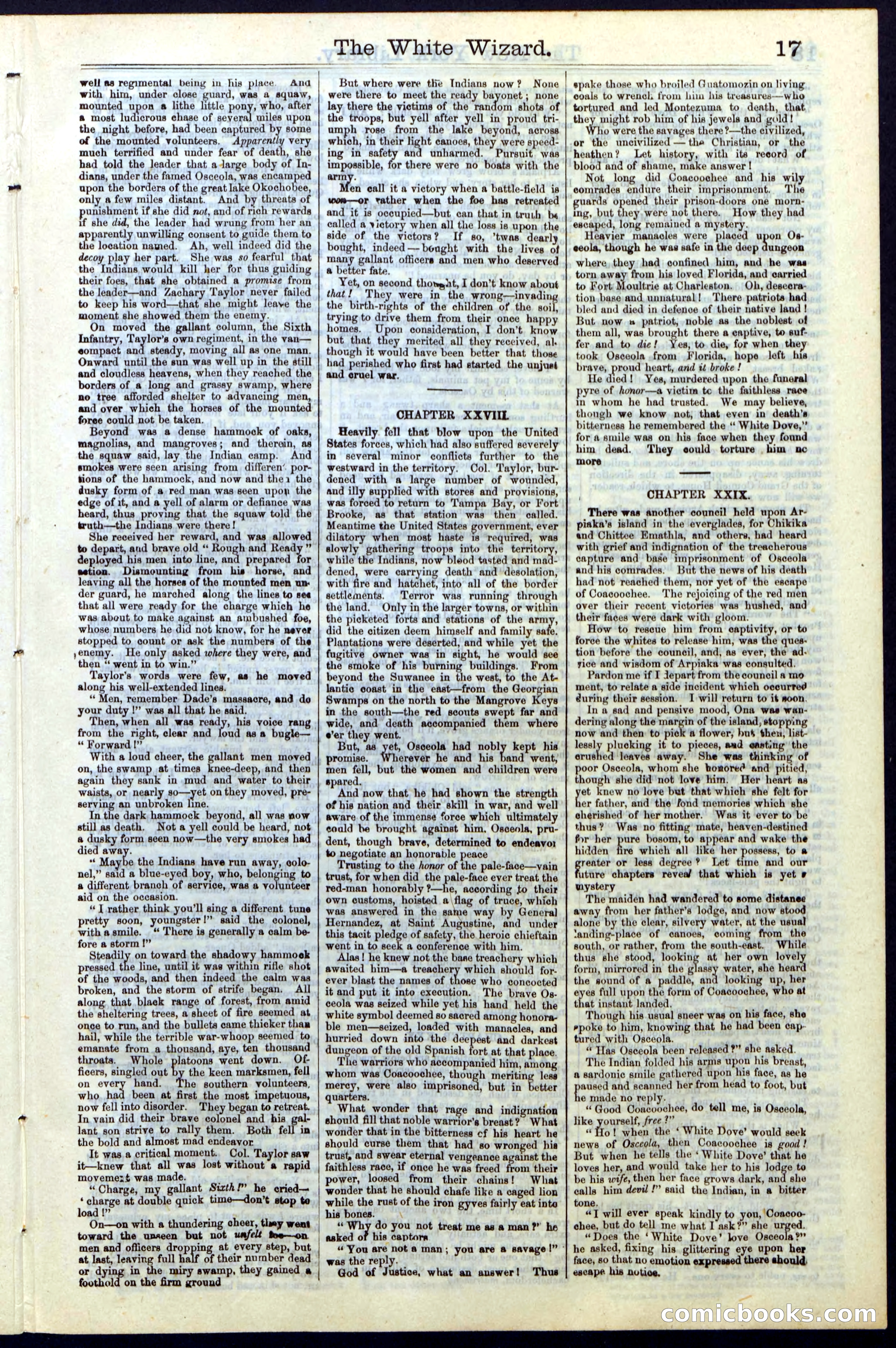 Beadle's Dime Library No. 16 — page 17 of 32