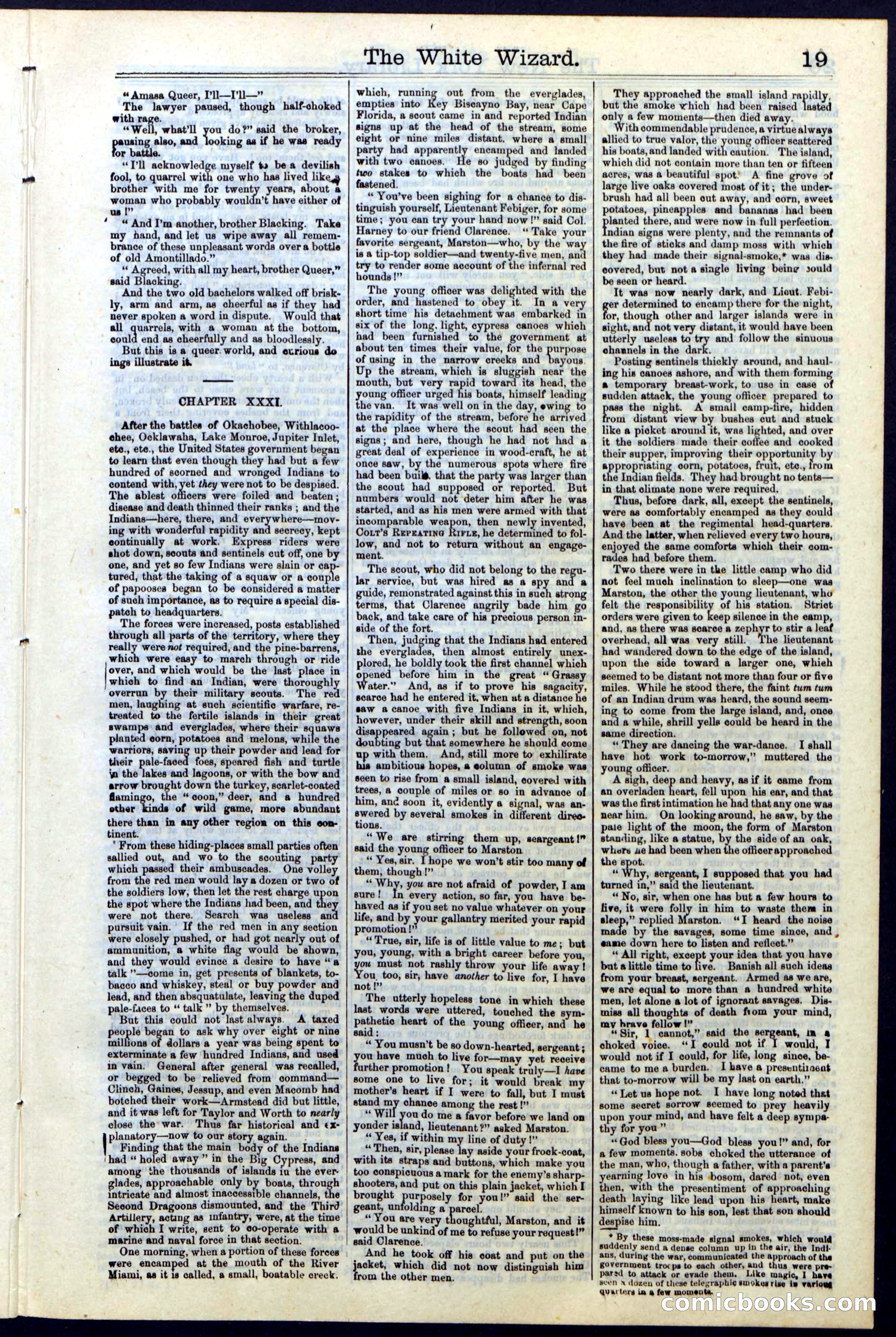 Beadle's Dime Library No. 16 — page 19 of 32