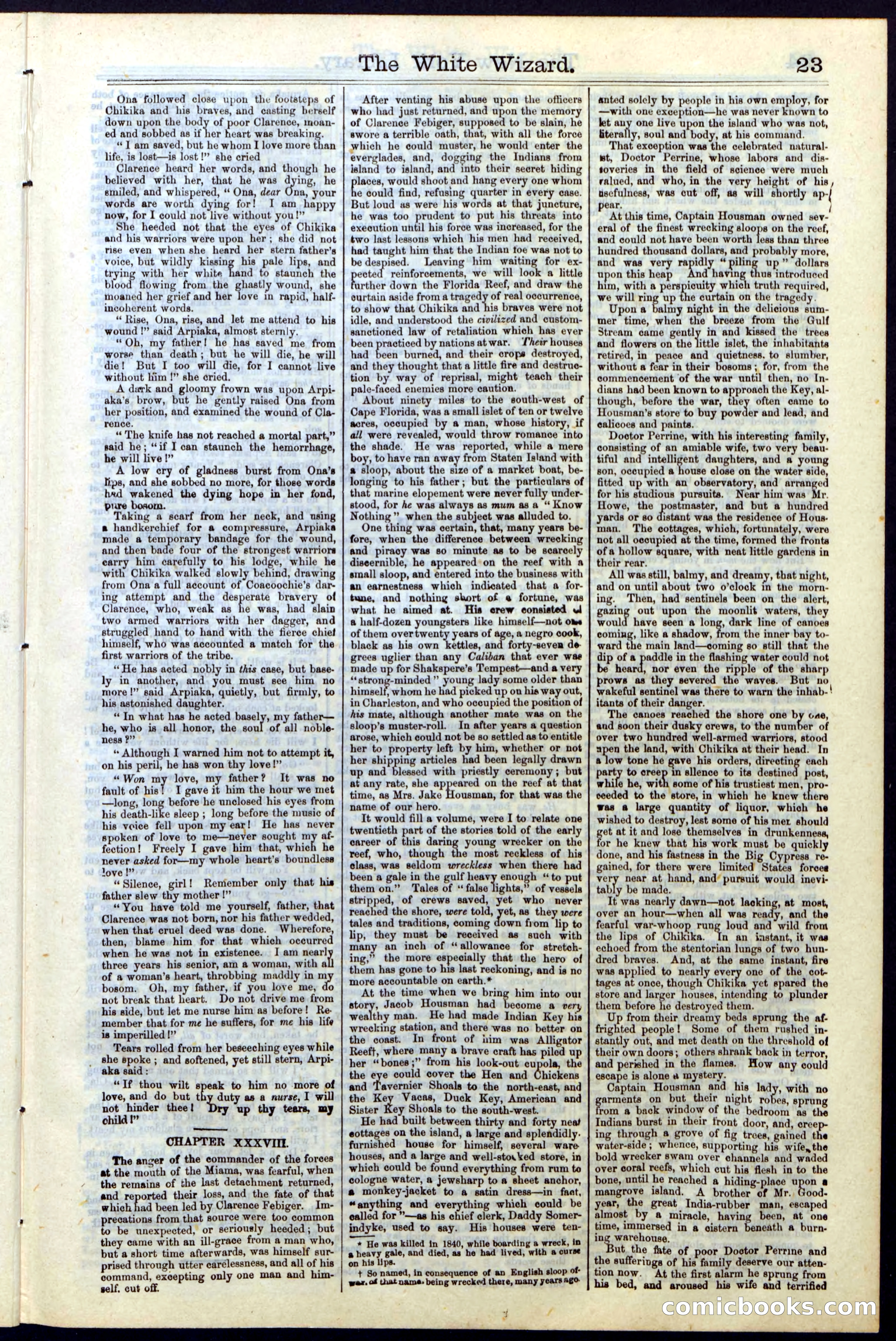 Beadle's Dime Library No. 16 — page 23 of 32