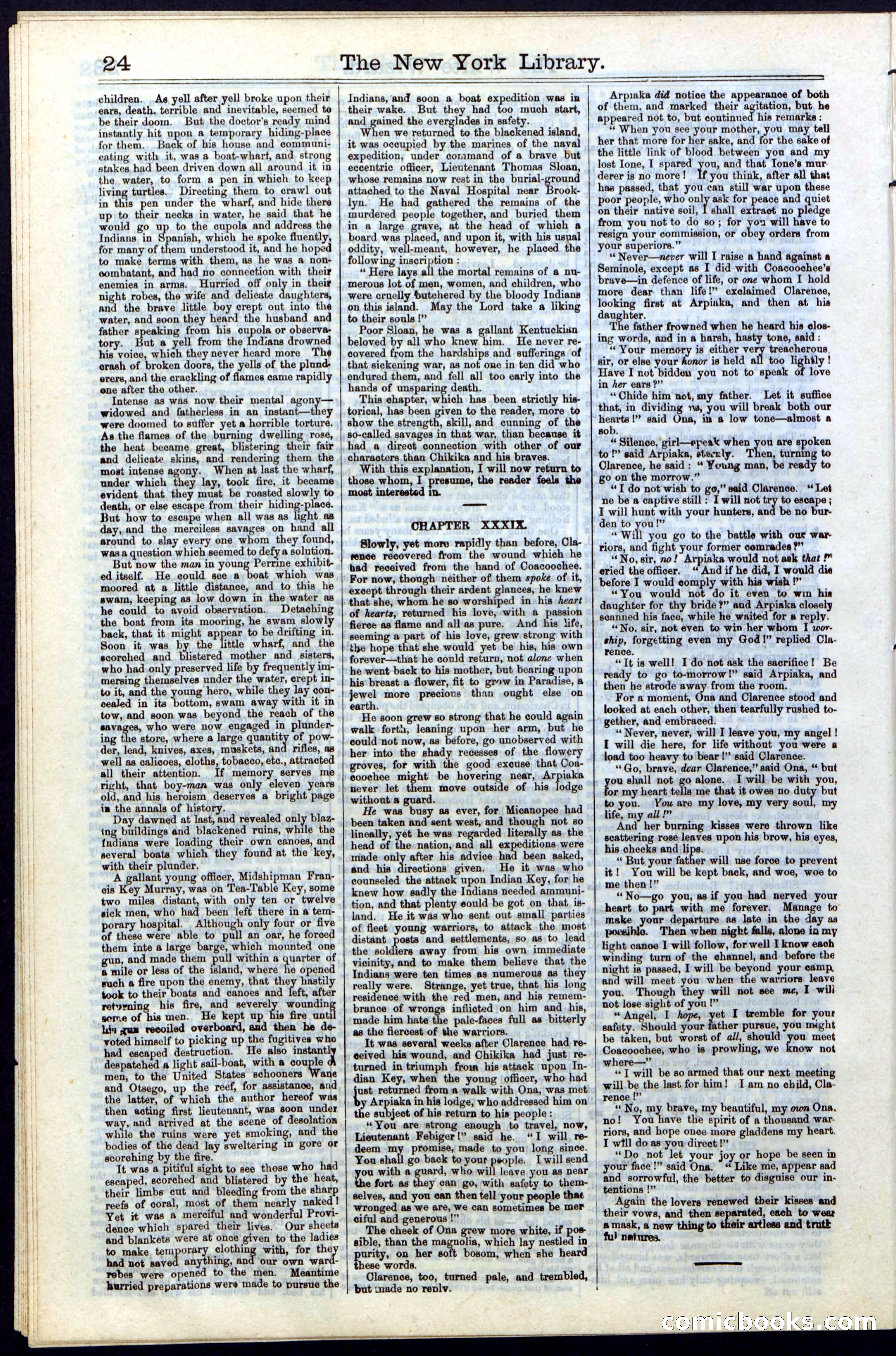 Beadle's Dime Library No. 16 — page 24 of 32