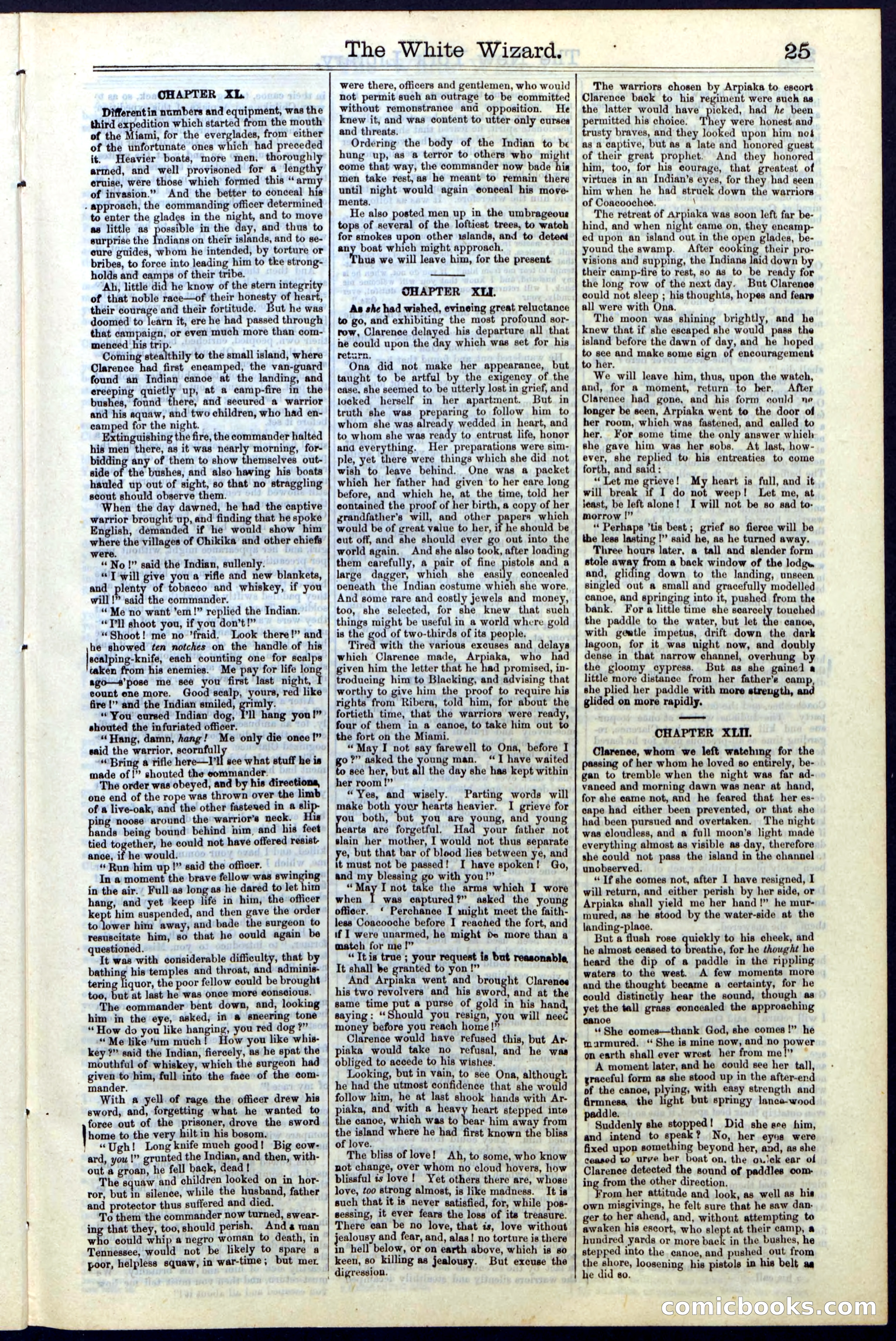 Beadle's Dime Library No. 16 — page 25 of 32