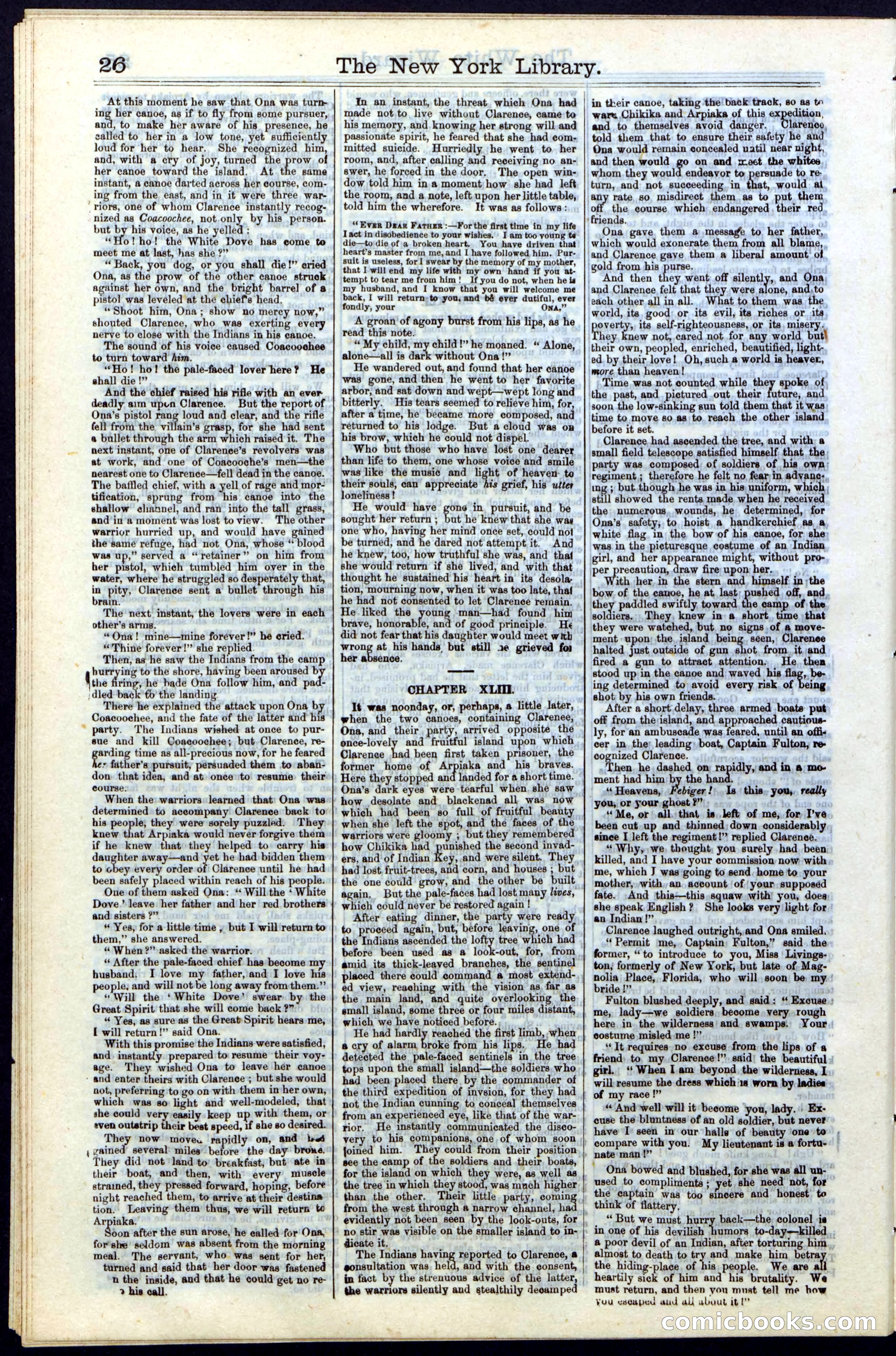 Beadle's Dime Library No. 16 — page 26 of 32