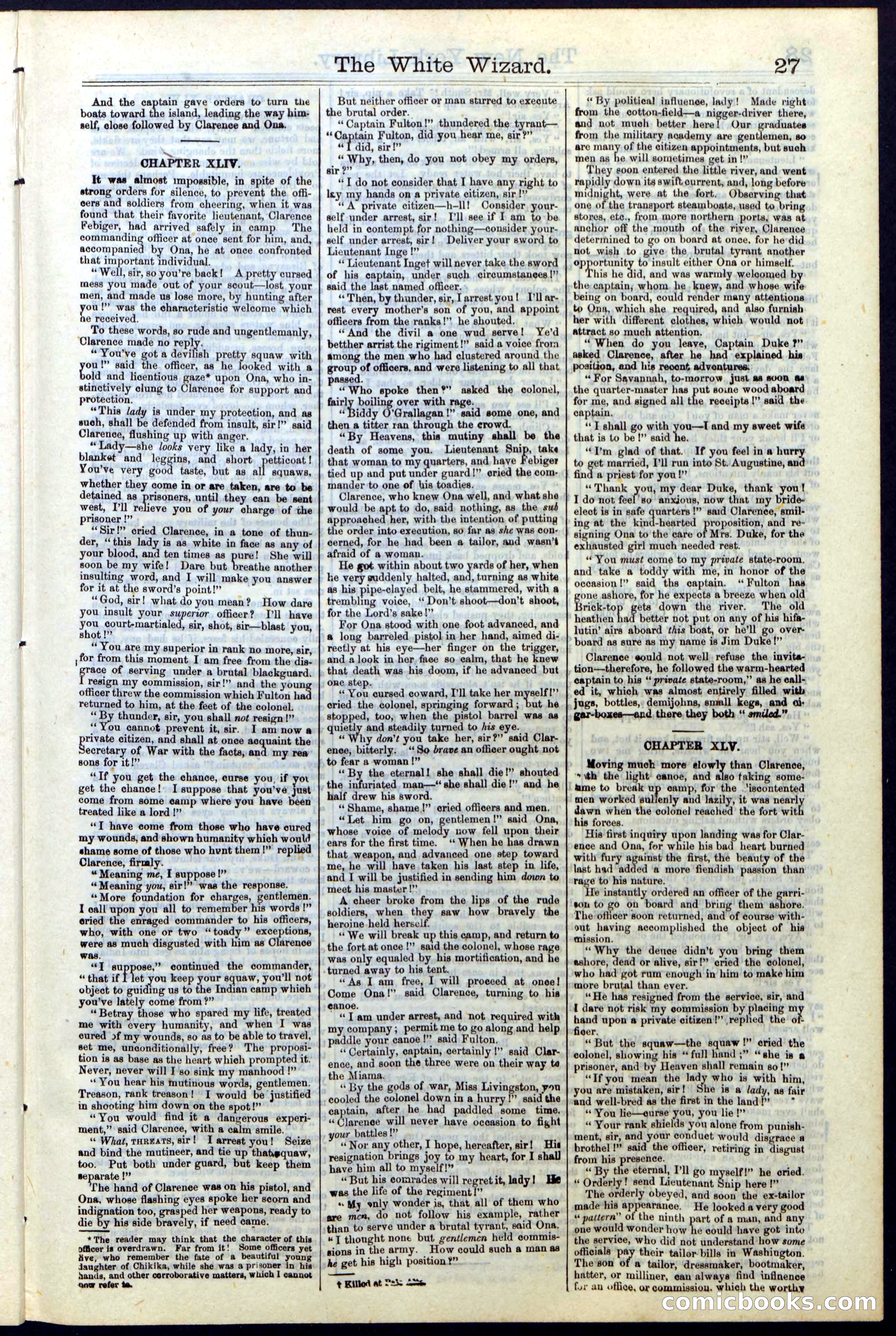 Beadle's Dime Library No. 16 — page 27 of 32