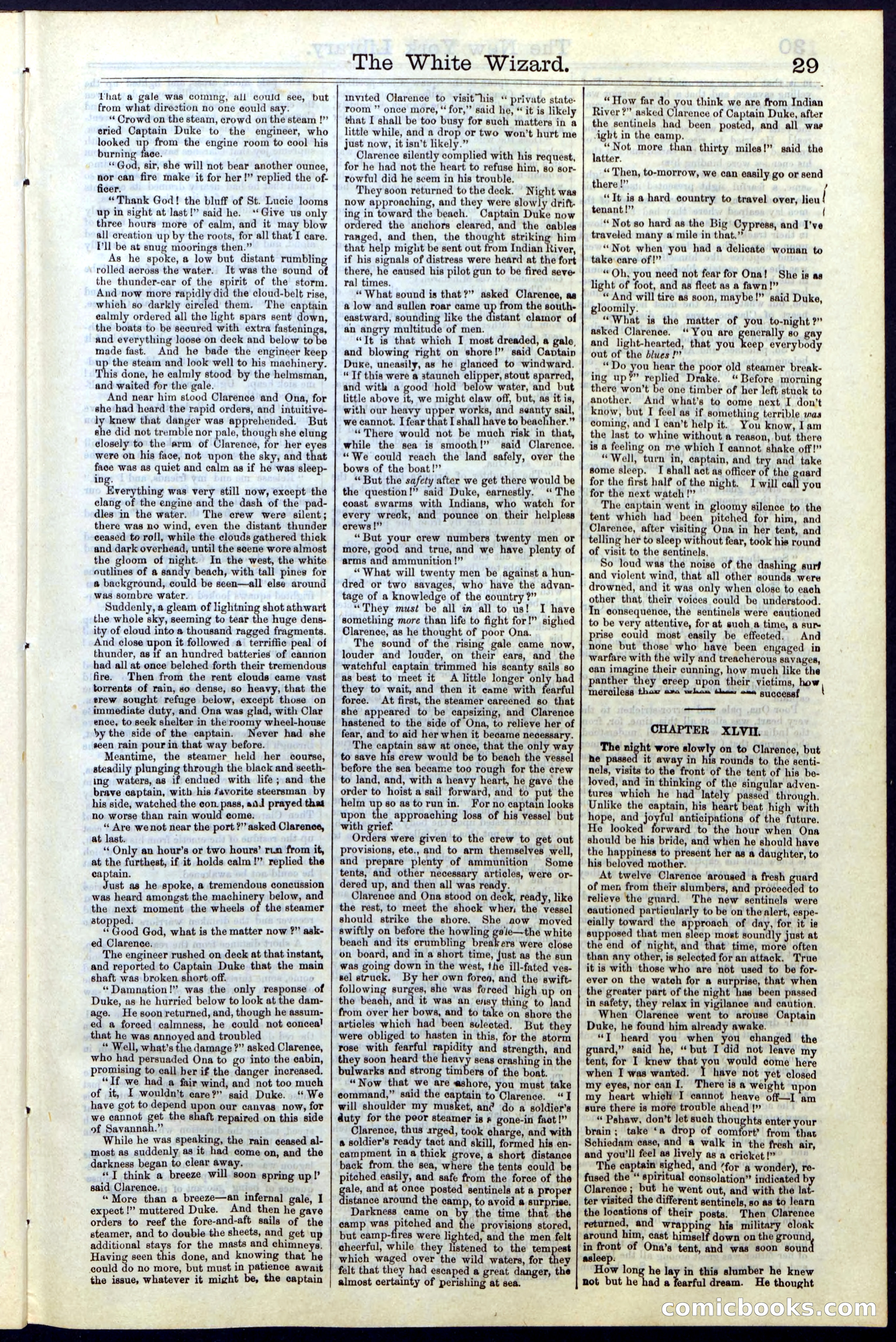 Beadle's Dime Library No. 16 — page 29 of 32