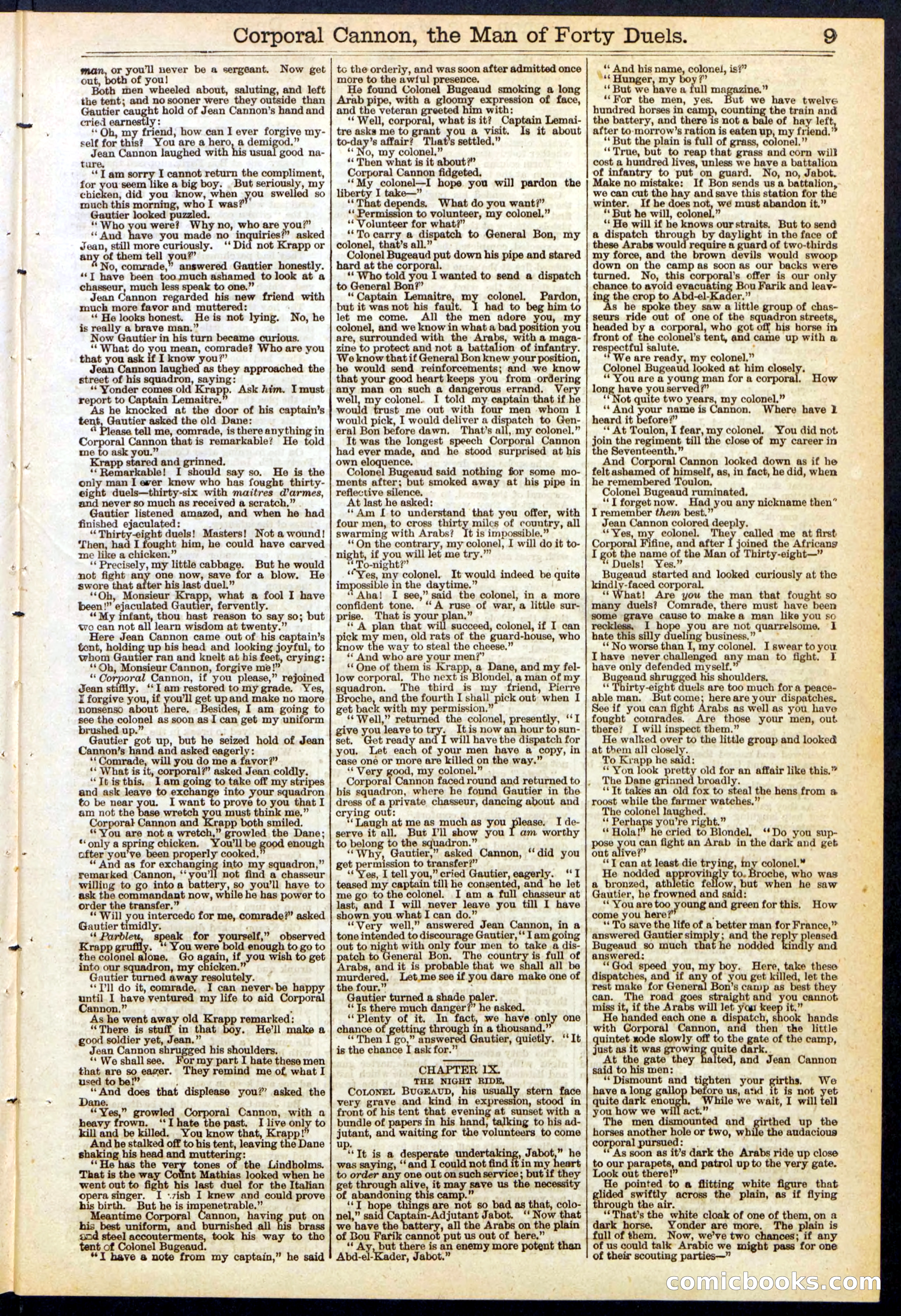 Beadle's New York Dime Library, No. 169 — page 9 of 24