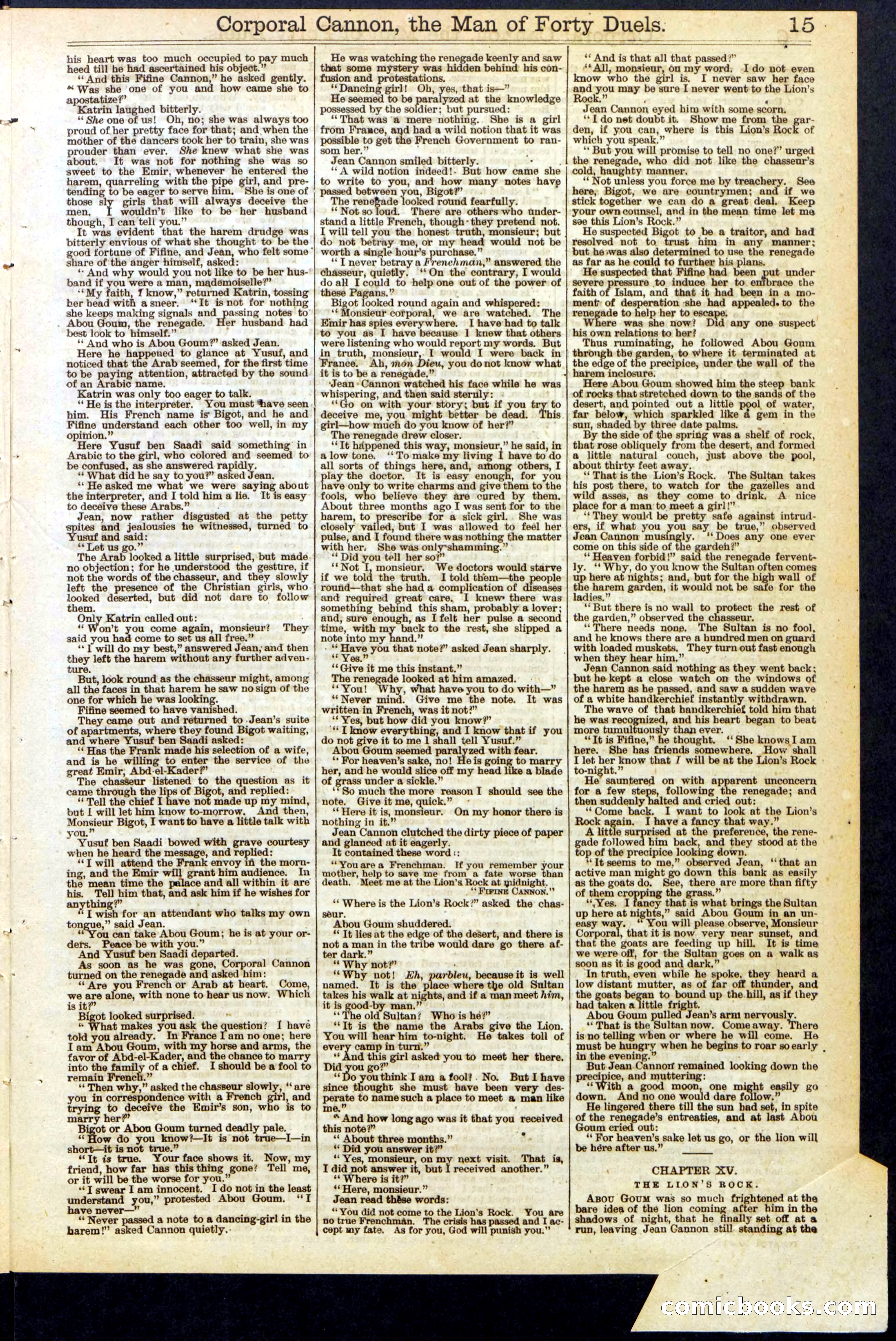 Beadle's New York Dime Library, No. 169 — page 15 of 24