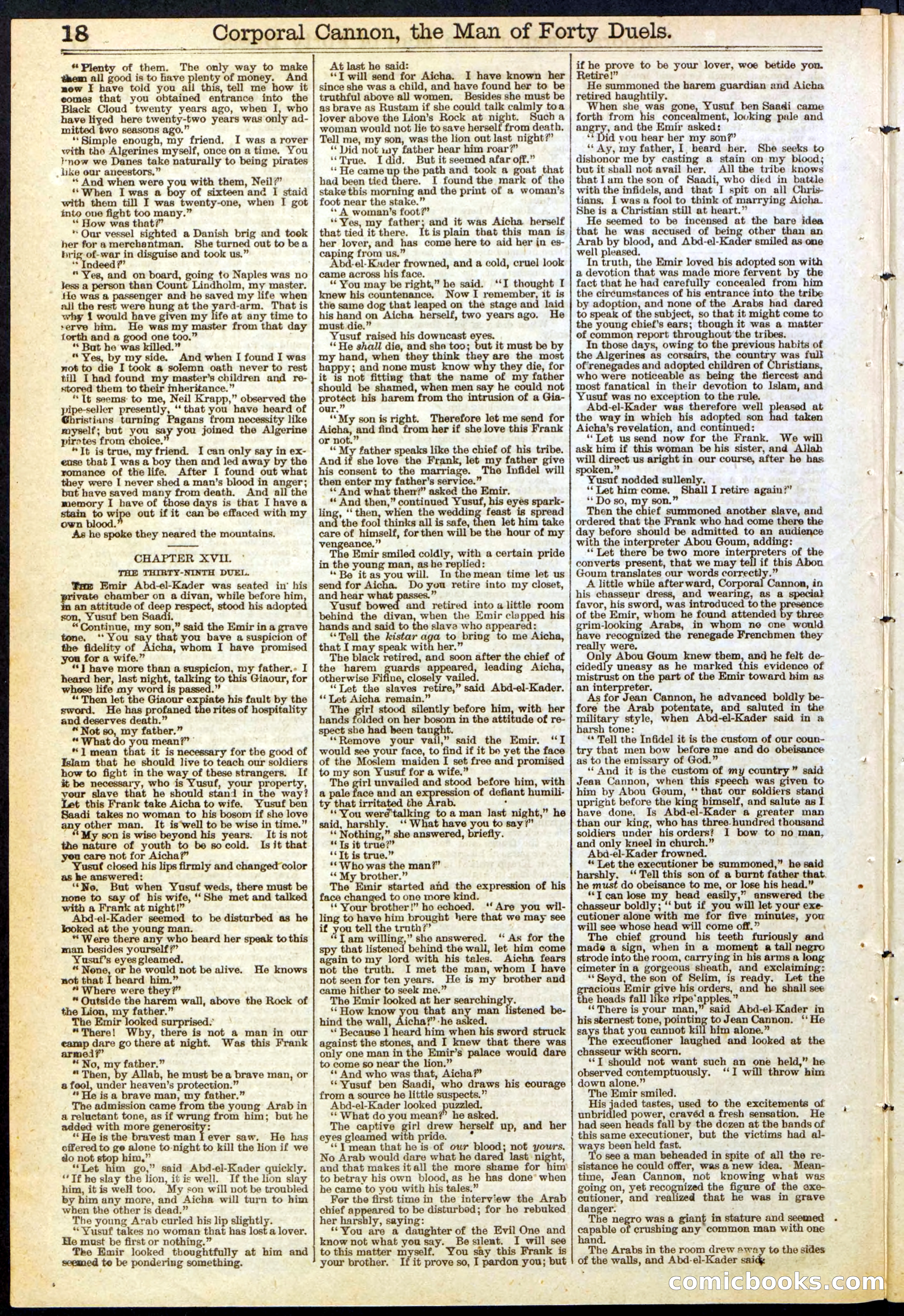 Beadle's New York Dime Library, No. 169 — page 18 of 24
