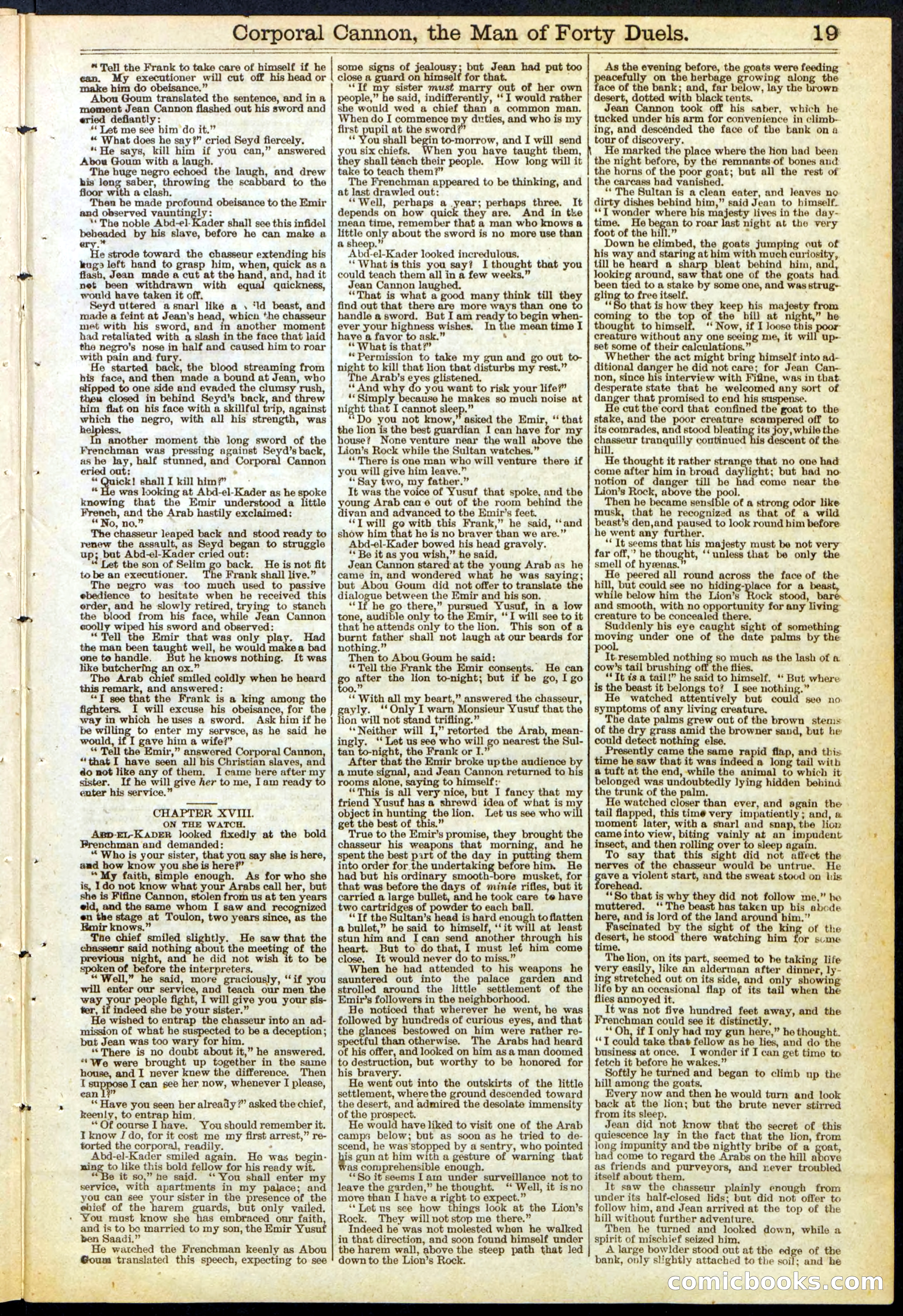 Beadle's New York Dime Library, No. 169 — page 19 of 24