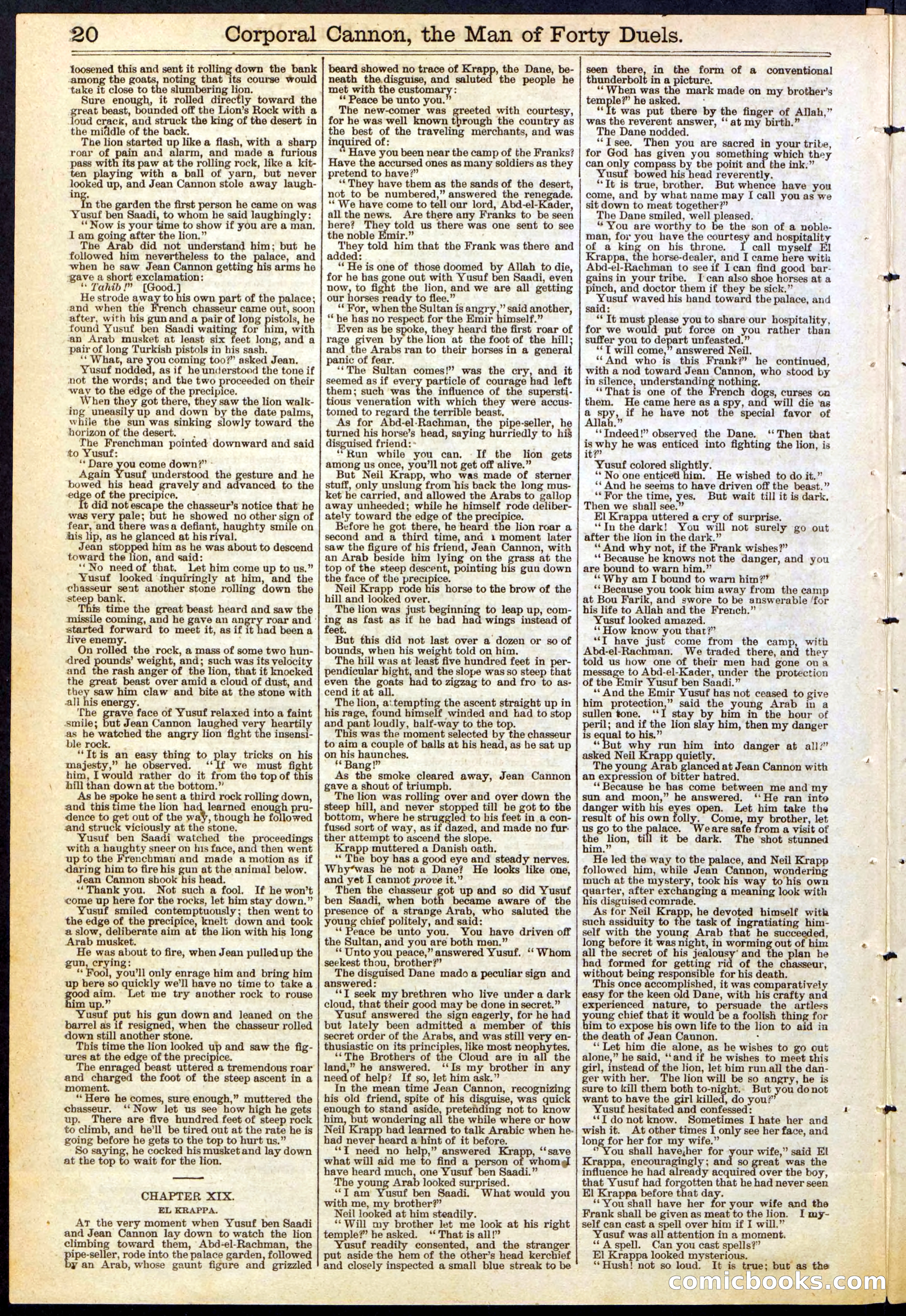 Beadle's New York Dime Library, No. 169 — page 20 of 24