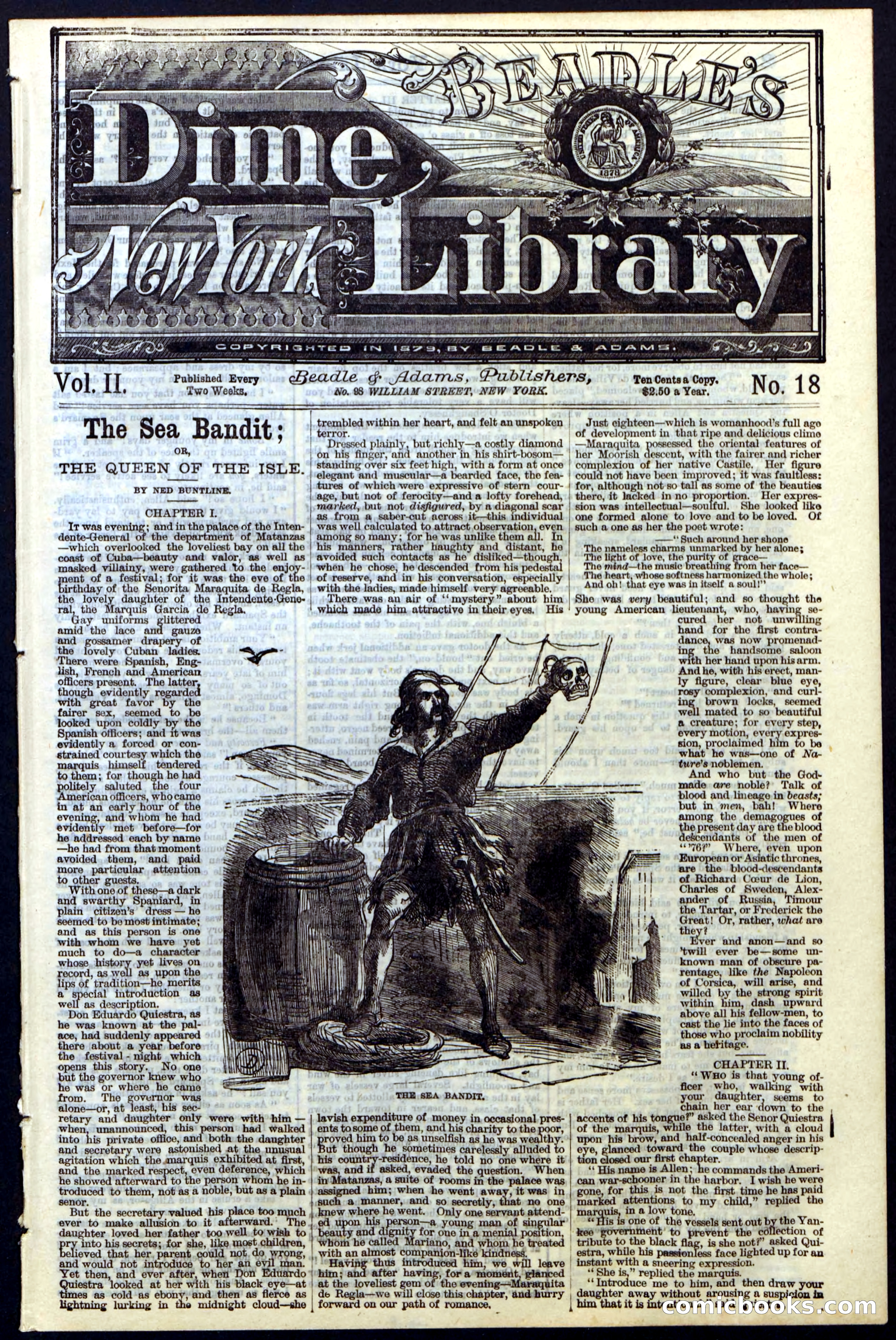 Beadle's Dime Library No. 18 — page 1 of 28