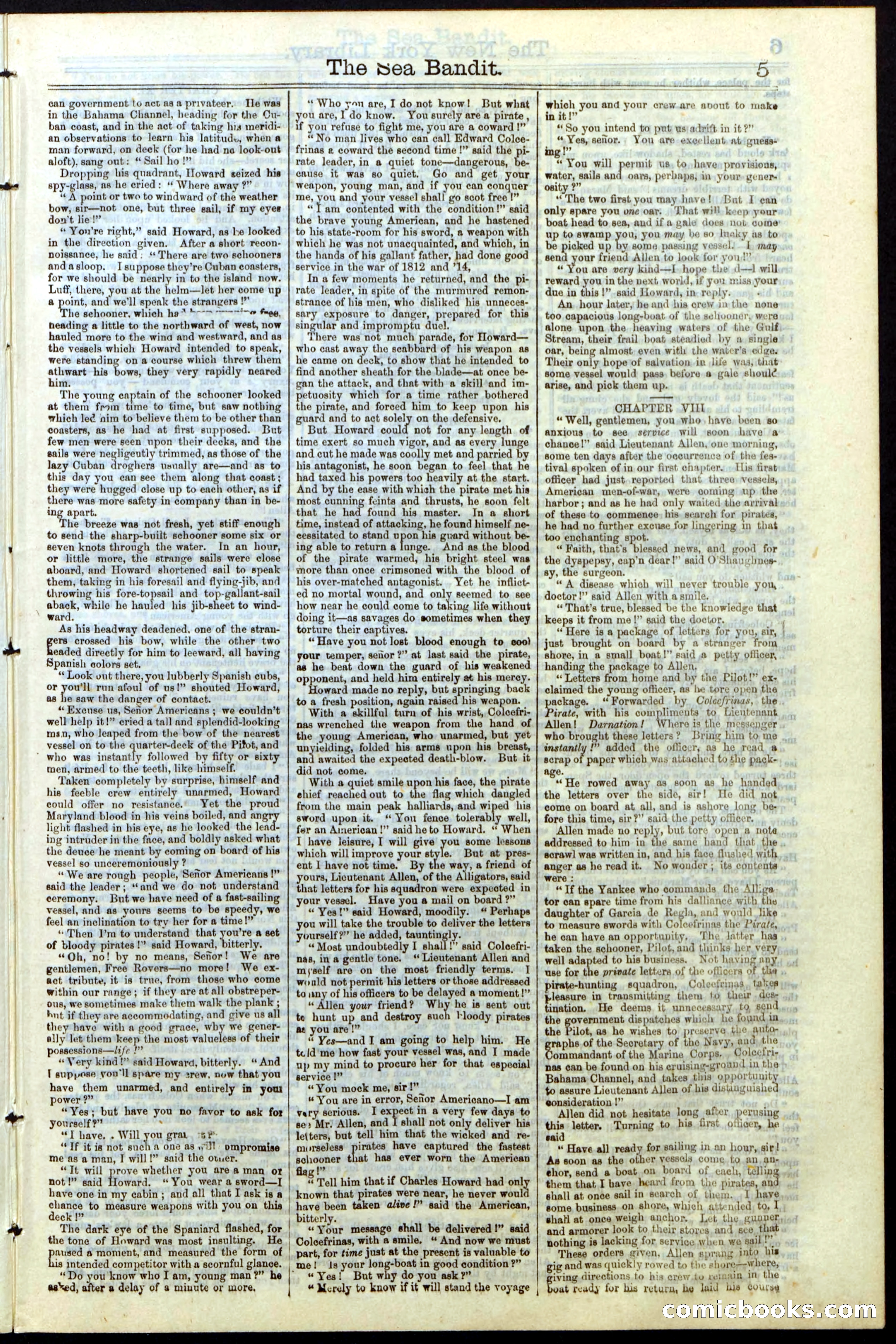 Beadle's Dime Library No. 18 — page 5 of 28