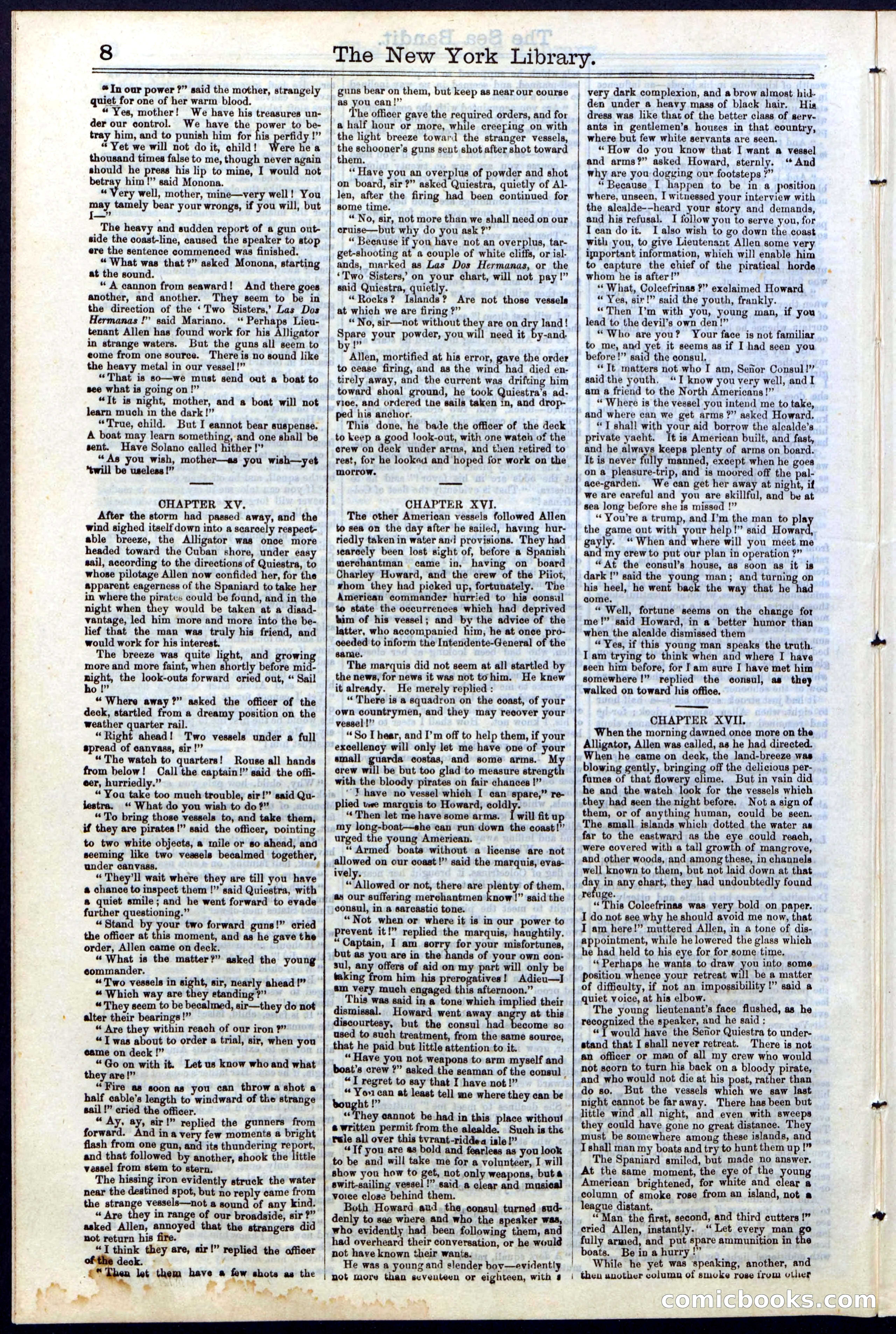 Beadle's Dime Library No. 18 — page 8 of 28