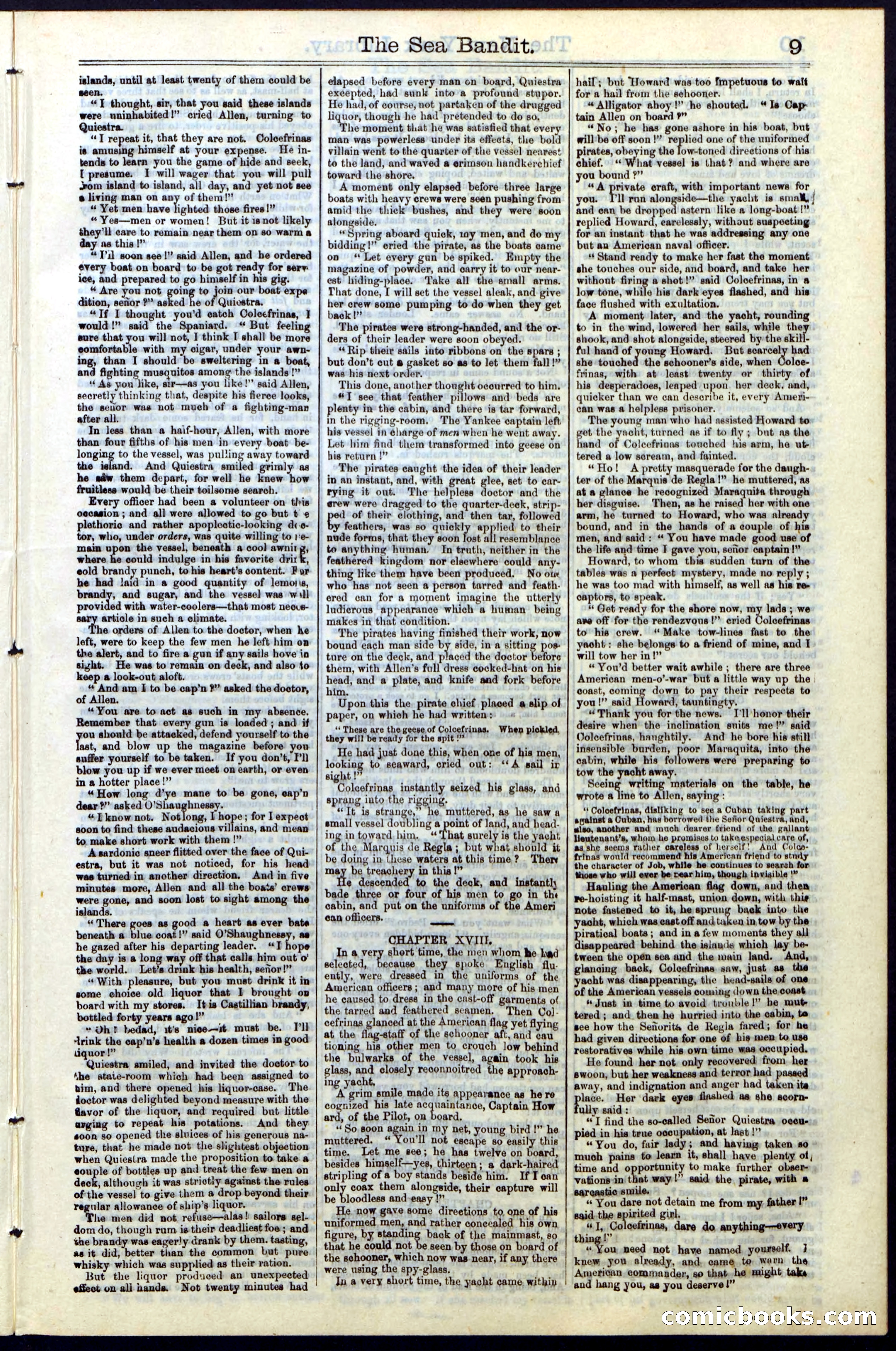 Beadle's Dime Library No. 18 — page 9 of 28