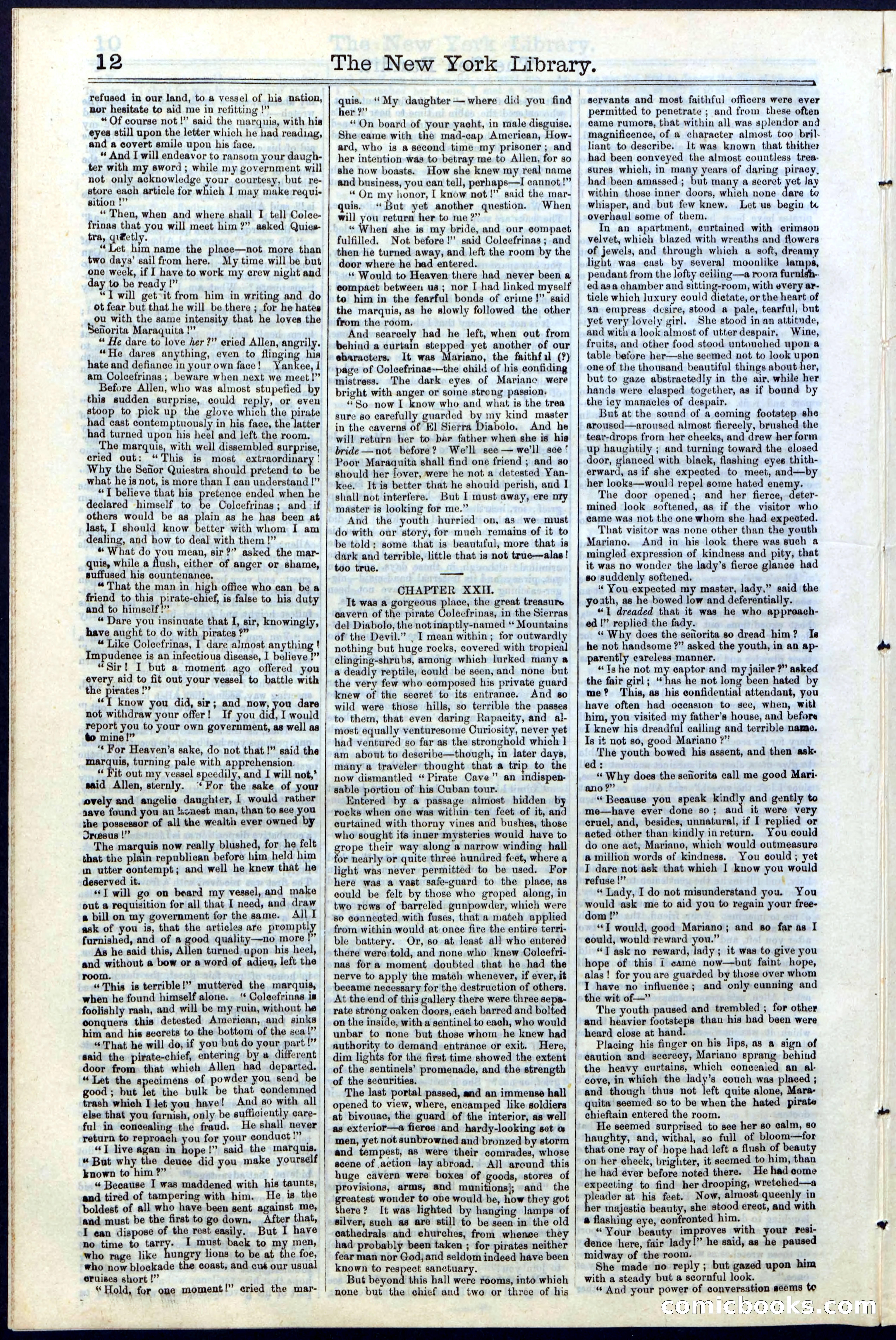 Beadle's Dime Library No. 18 — page 12 of 28