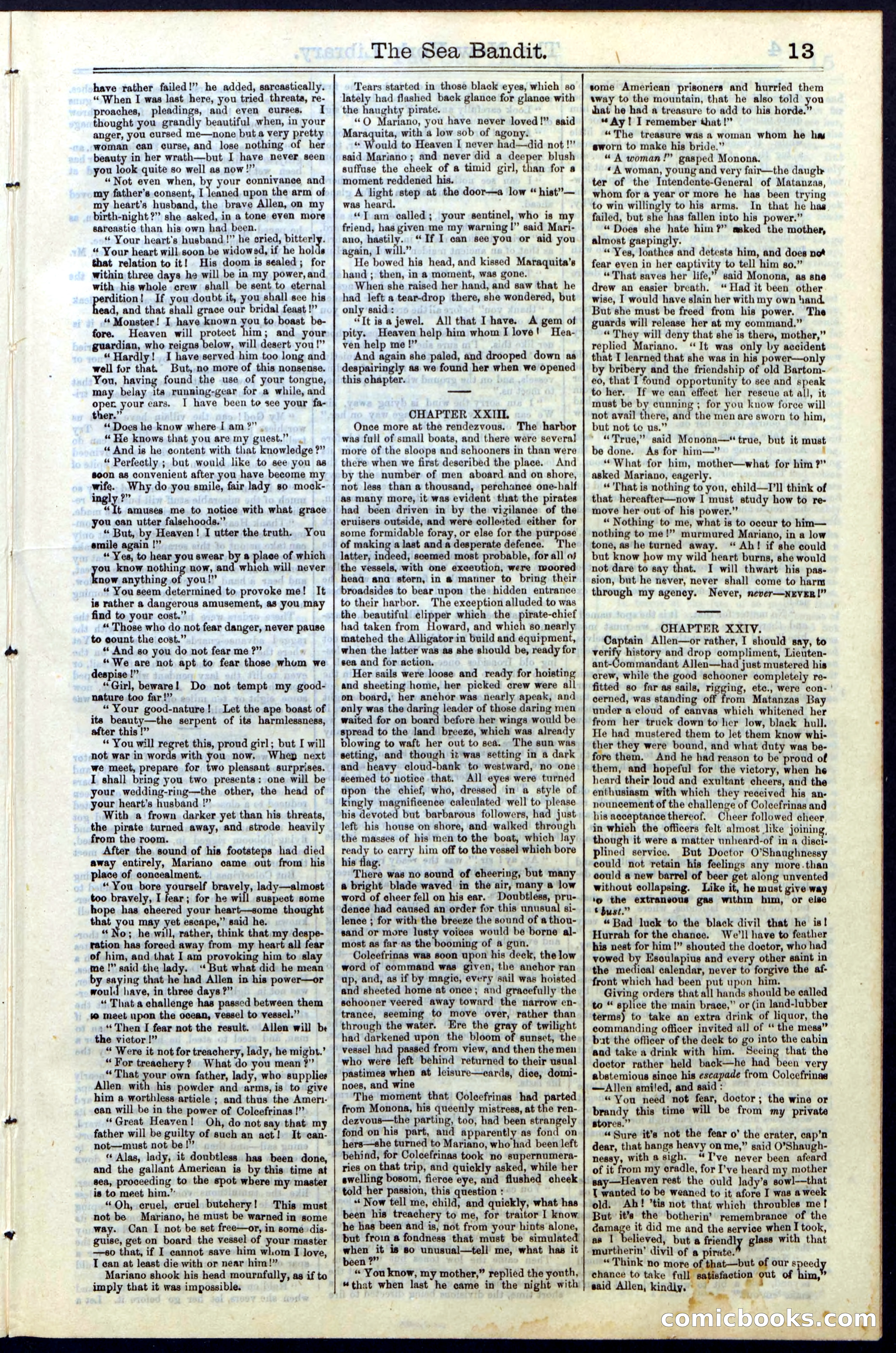 Beadle's Dime Library No. 18 — page 13 of 28
