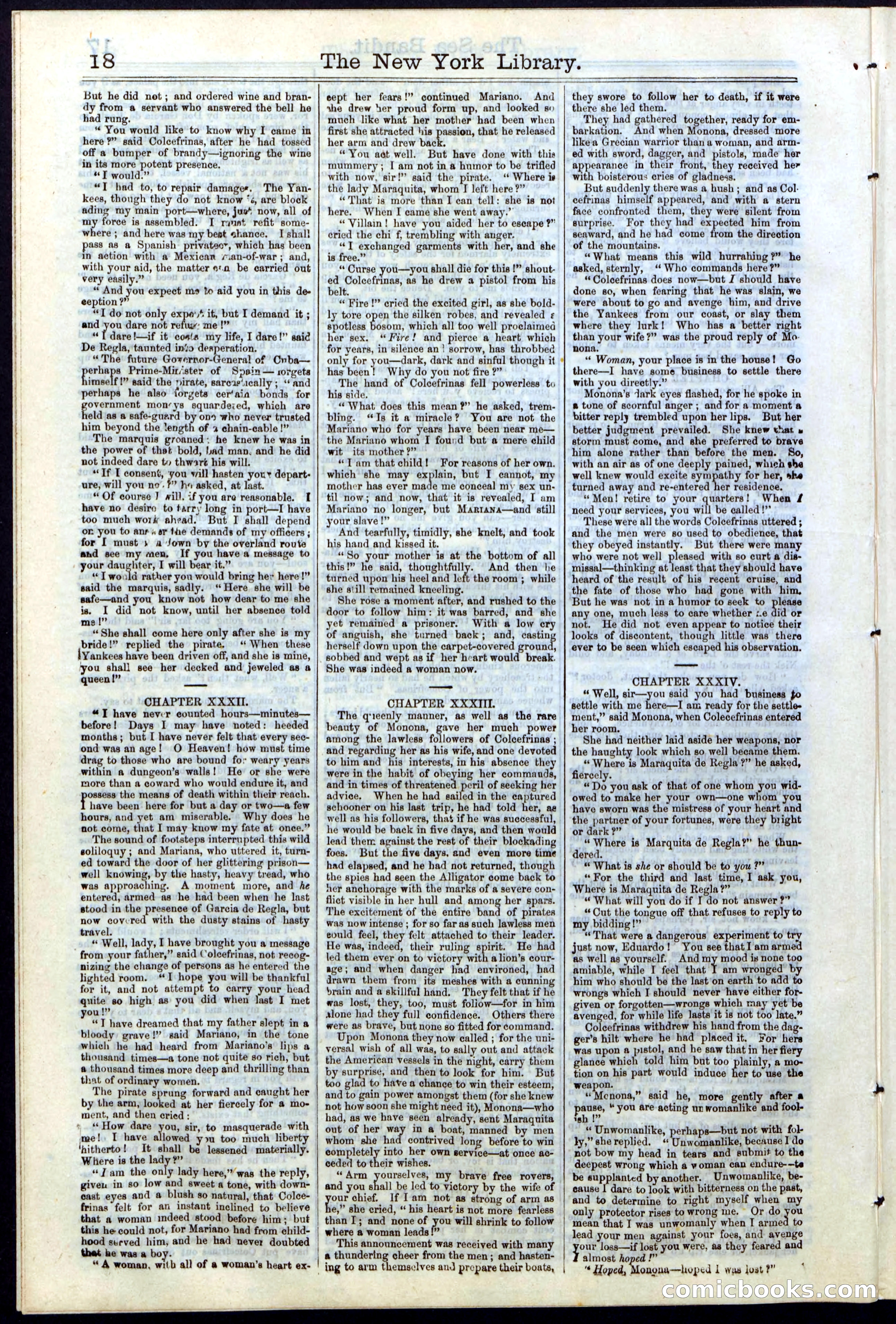 Beadle's Dime Library No. 18 — page 18 of 28