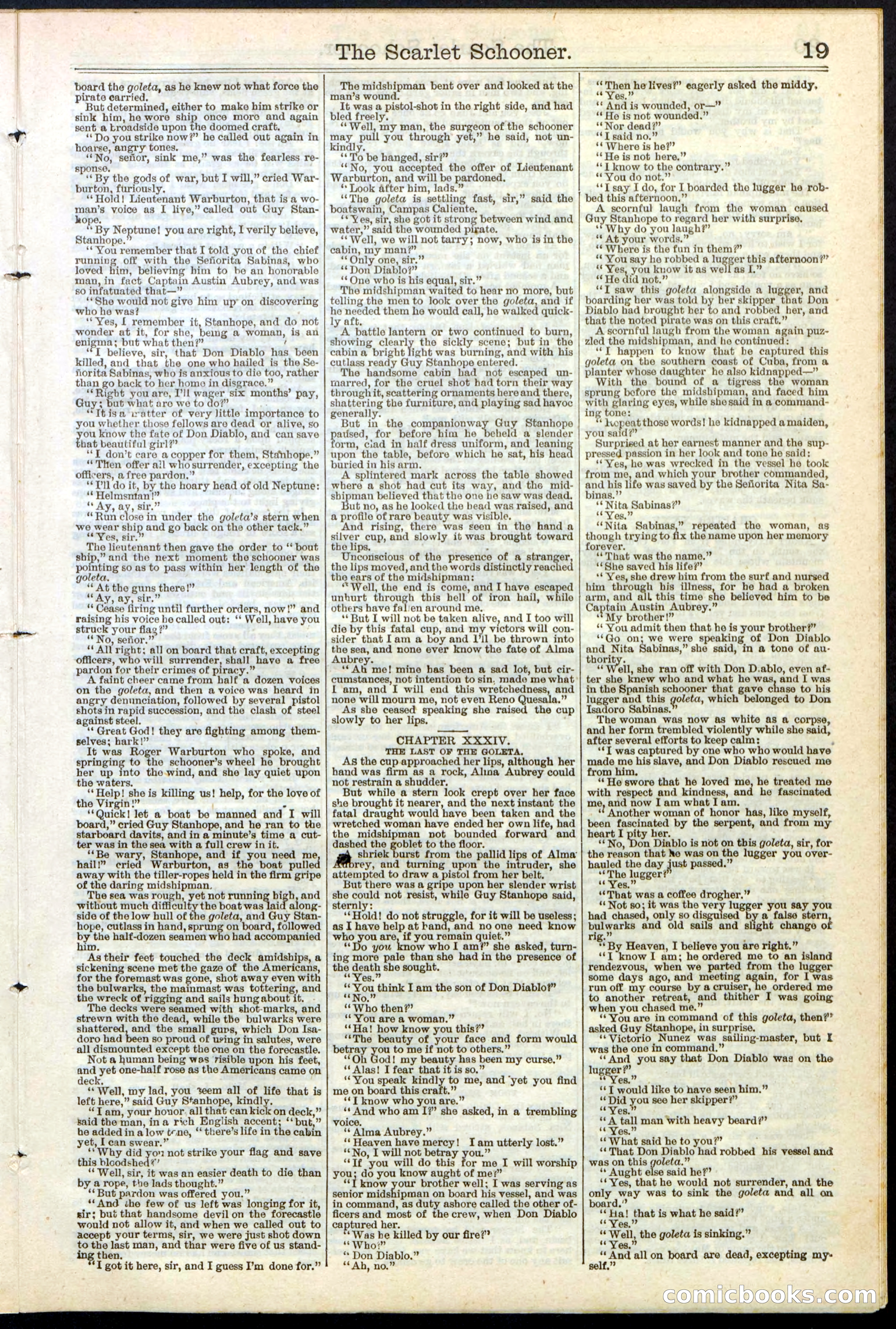 Beadle's New York Dime Library, No. 181 — page 19 of 32