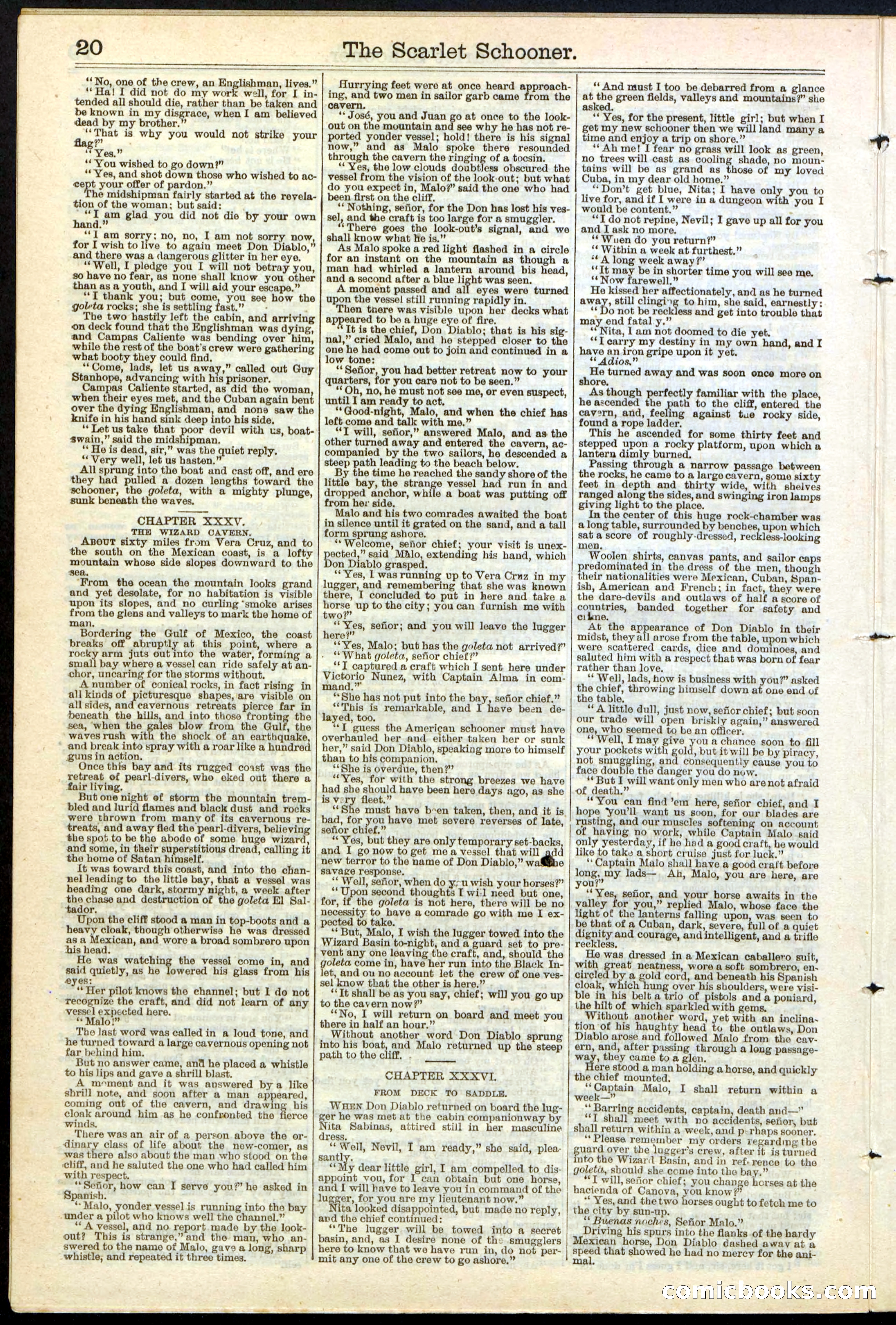 Beadle's New York Dime Library, No. 181 — page 20 of 32