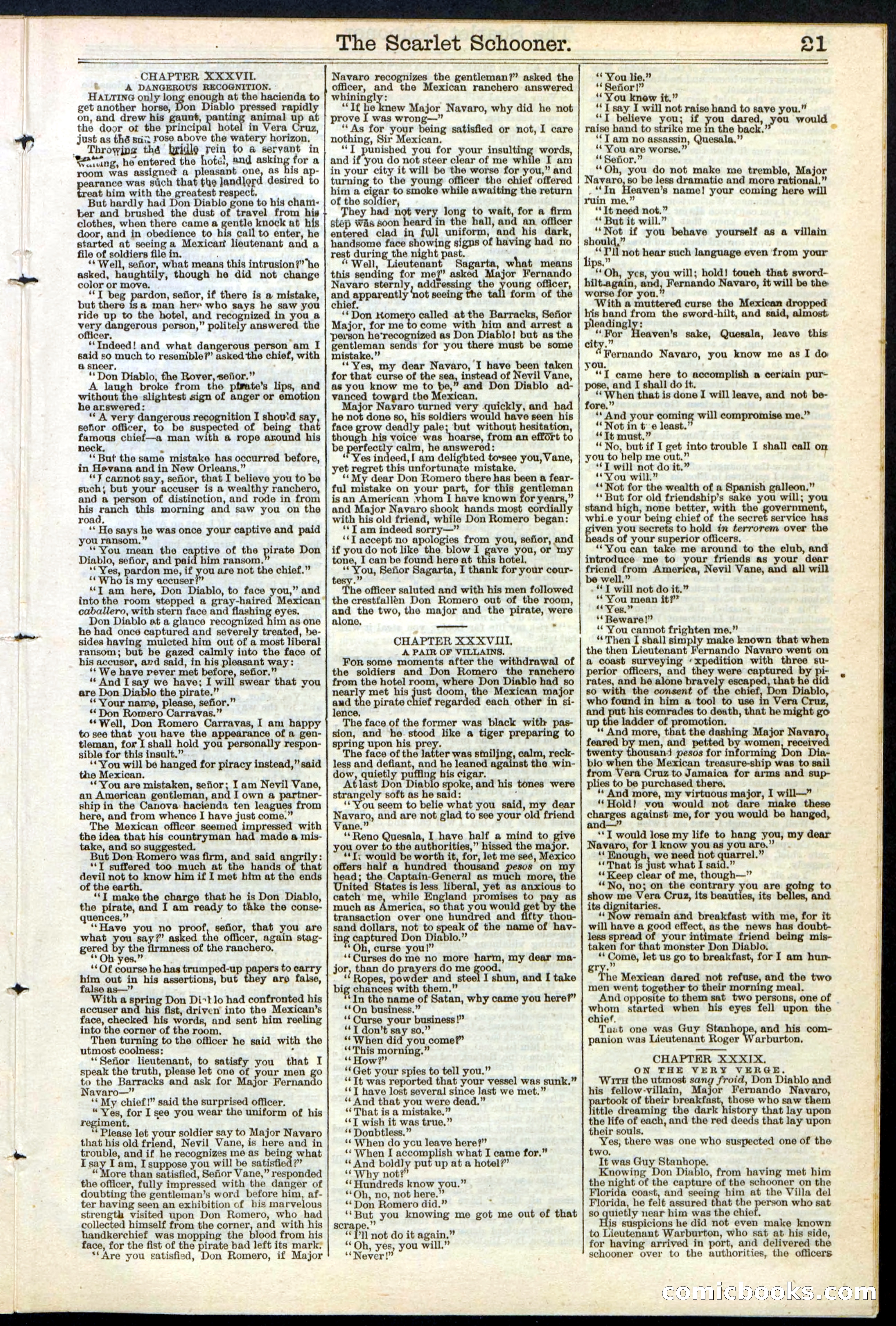Beadle's New York Dime Library, No. 181 — page 21 of 32